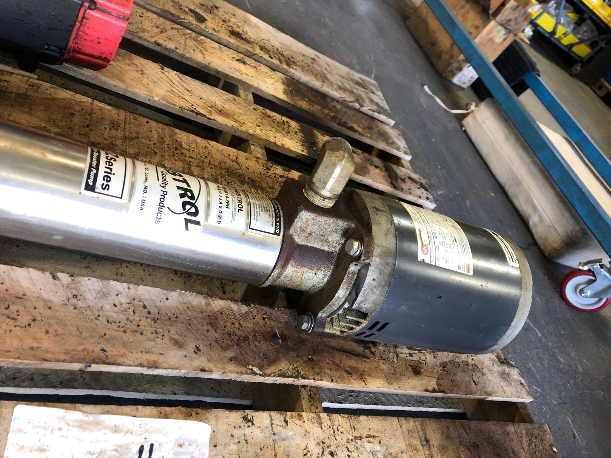 US Motors P63TLH-4853 Commerial Duty Pumps Motor EE607 with Webtrol M10B14