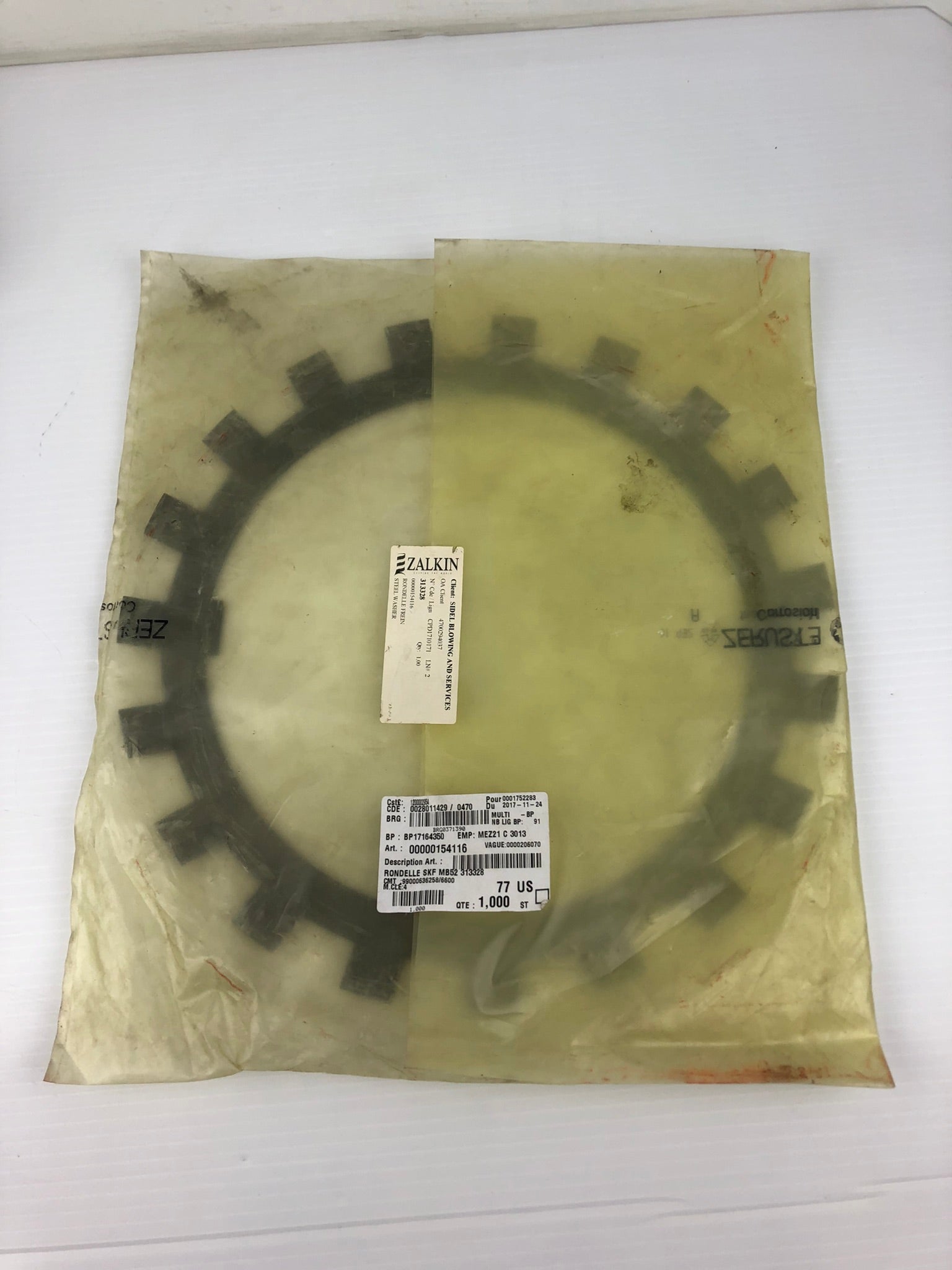 Zalkin 154116 Steel Washer