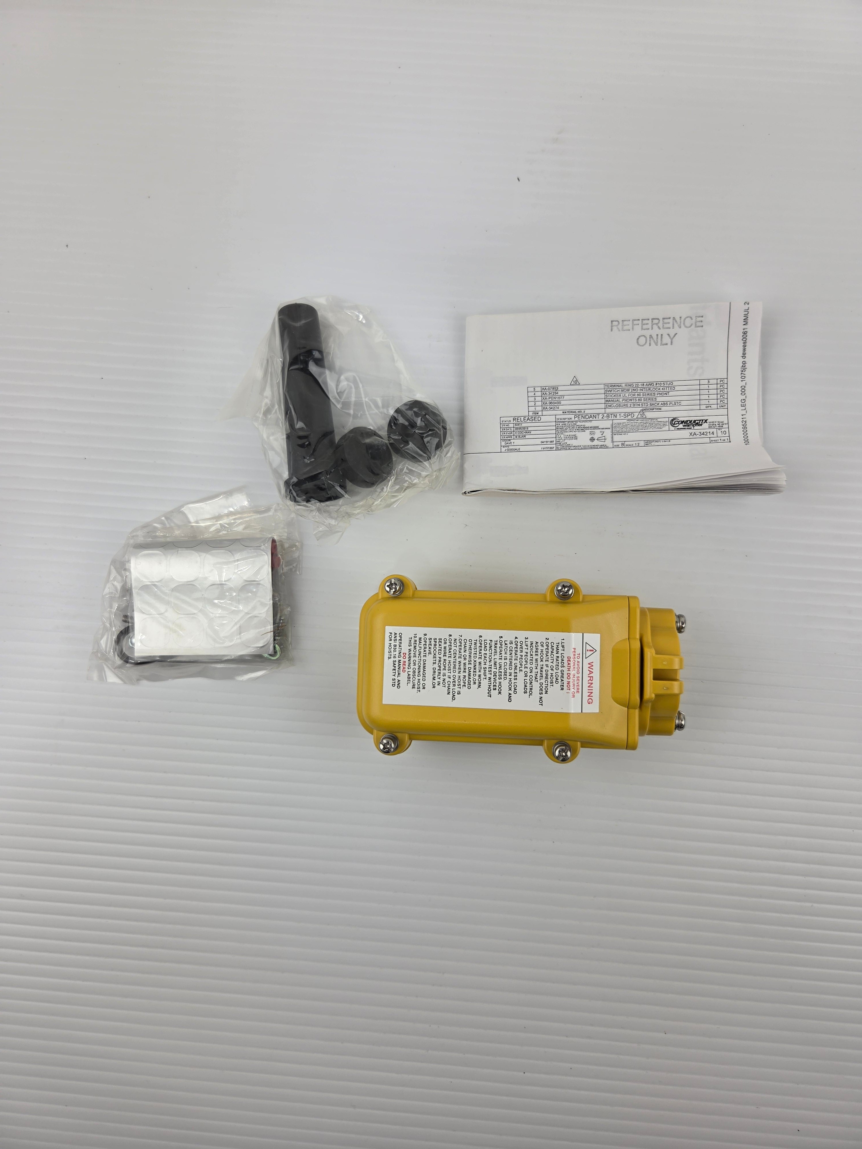 Conductix Wampfler XA-34214 Hoist Pushbutton Switch XA34214 2-Button 80 Series