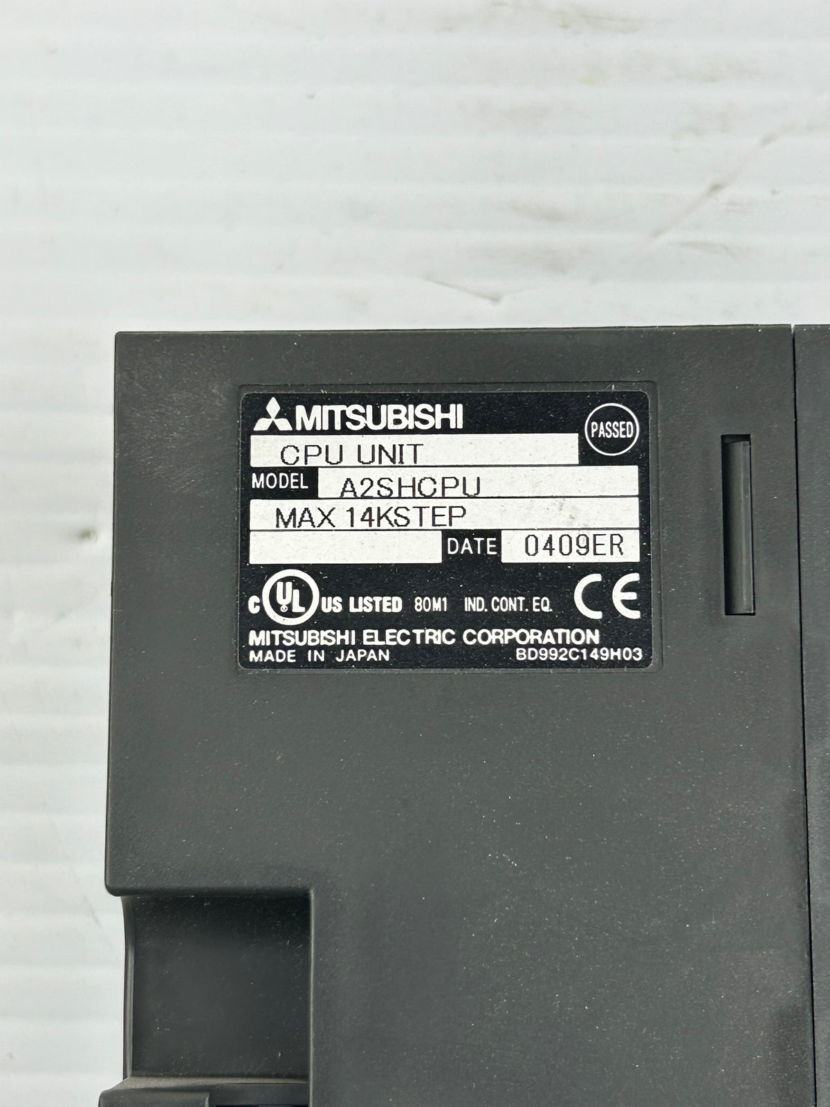 Mitsubishi A2SHCPU Melsec CPU Unit 14k Step PLC Module with 2 Keys