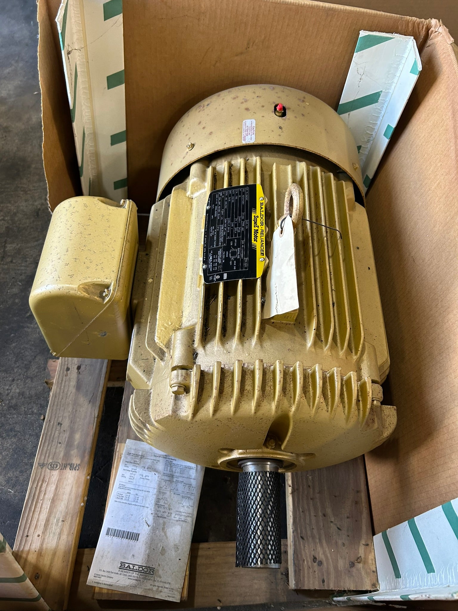 Baldor Reliance EM4104T Super-E Motor 30HP 230/460V 3PH TEFC 1760RPM 286T