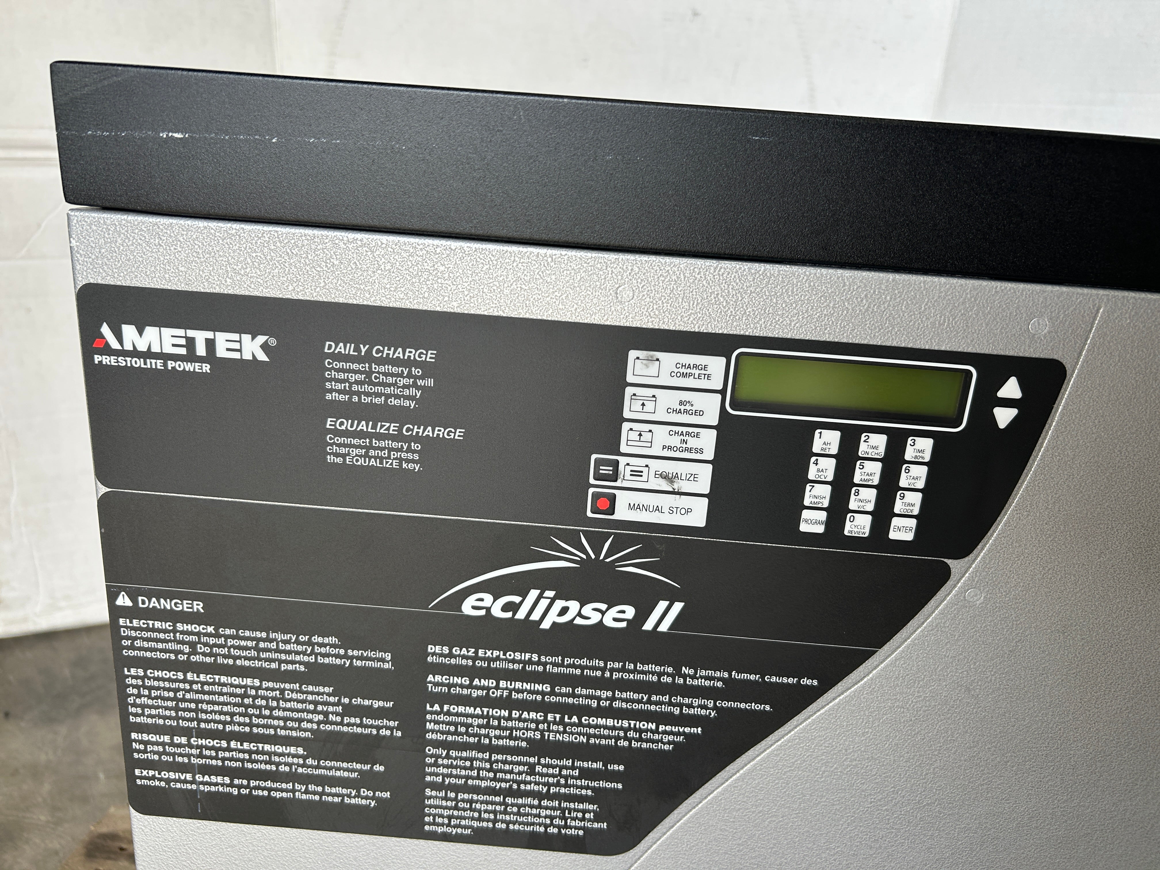 Ametek Eclipse II 1400EC3-18S Multi-Volt Battery Charger 12/24/36V 18 Cells 3PH