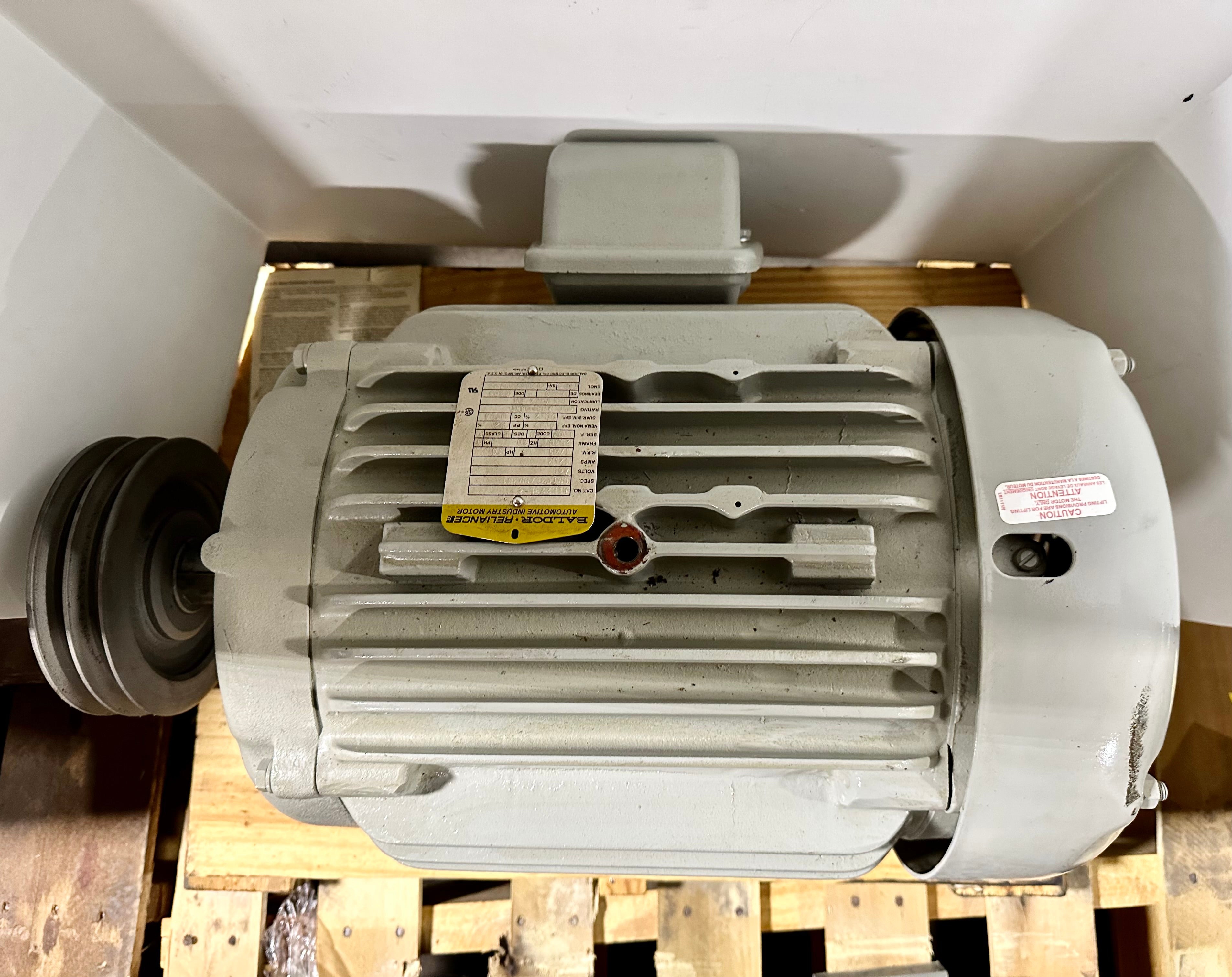 Baldor AEM2233-4 AC Motor 10 HP 1765 RPM 460 Volts 12.2 Amps 256U Frame