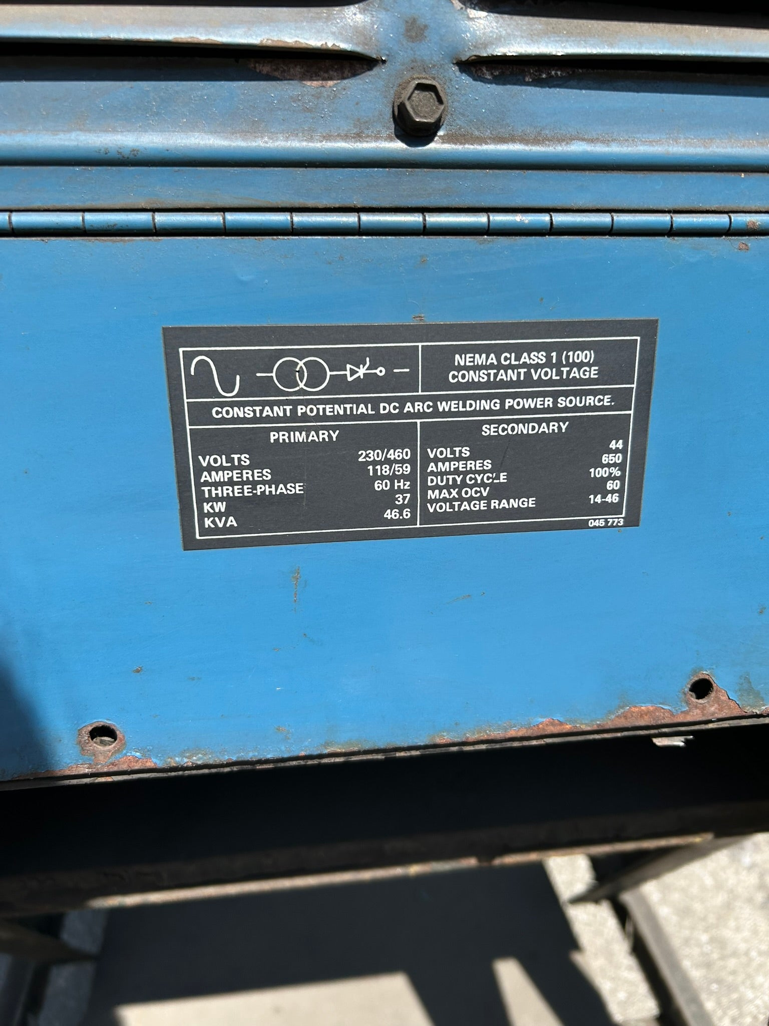 Miller Deltaweld 650 Portable Welder 3PH 230/460V 118/59 Amp