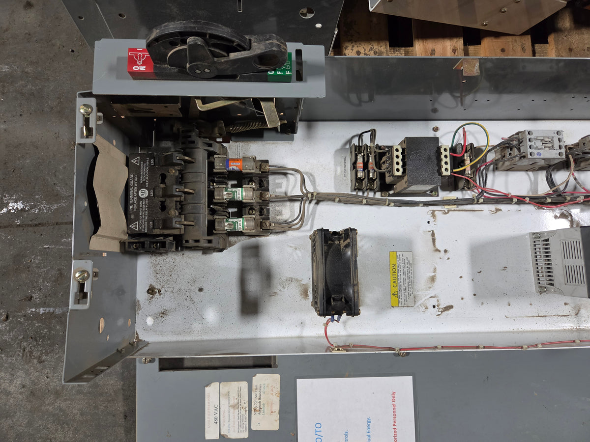 Allen Bradley 2162 MCC Bucket PowerFlex VFD 7.5HP 3PH Centerline 2100 w/ Door