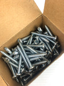 AU-VE-CO 3038 14 x 2" Br. Zinc Slotted Binding Head Tapping Screw - Lot of 100