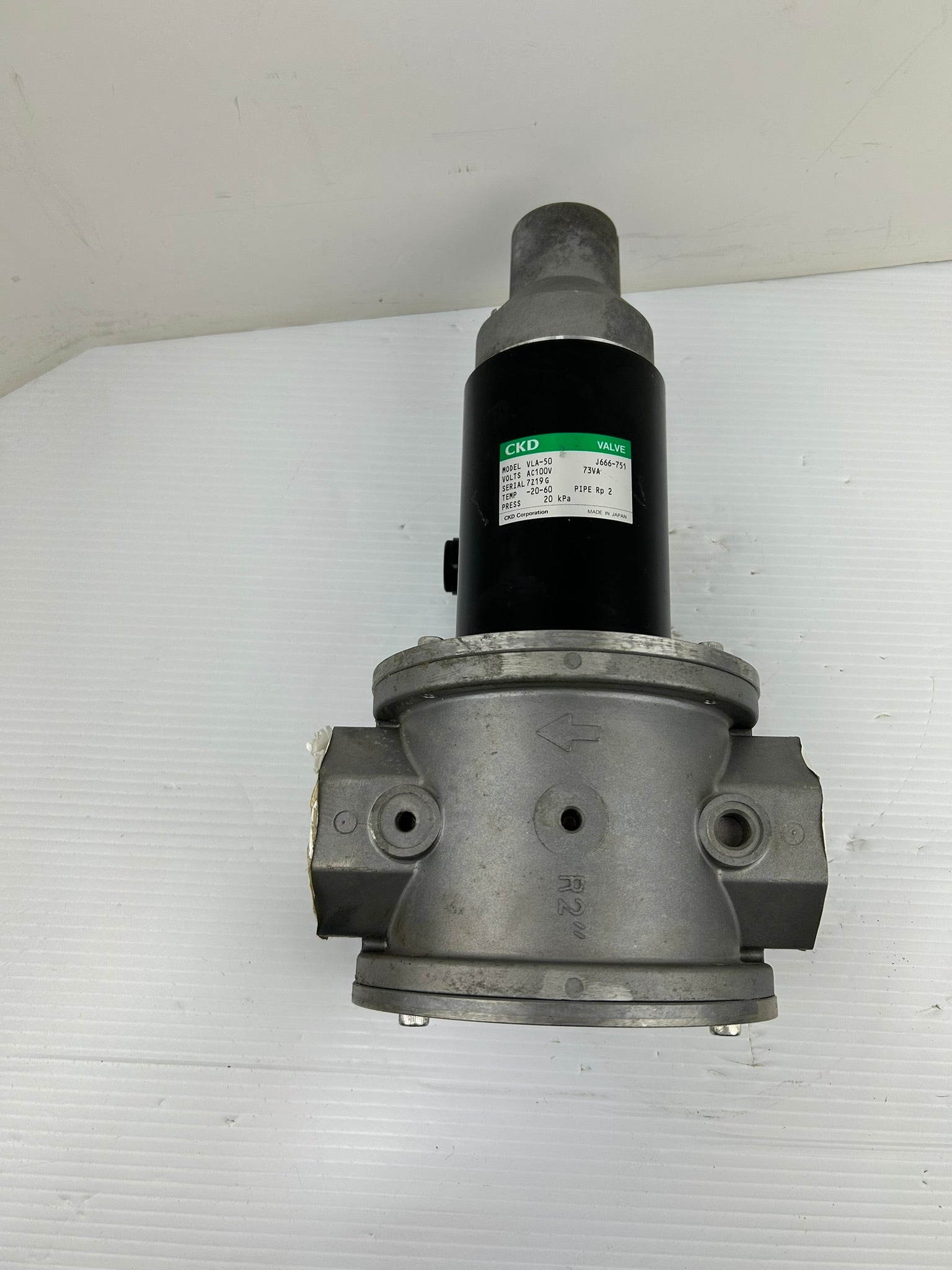 CKD VLA-50 Gas Cutoff Valve J666-751 100VAC 73VA 20kPa