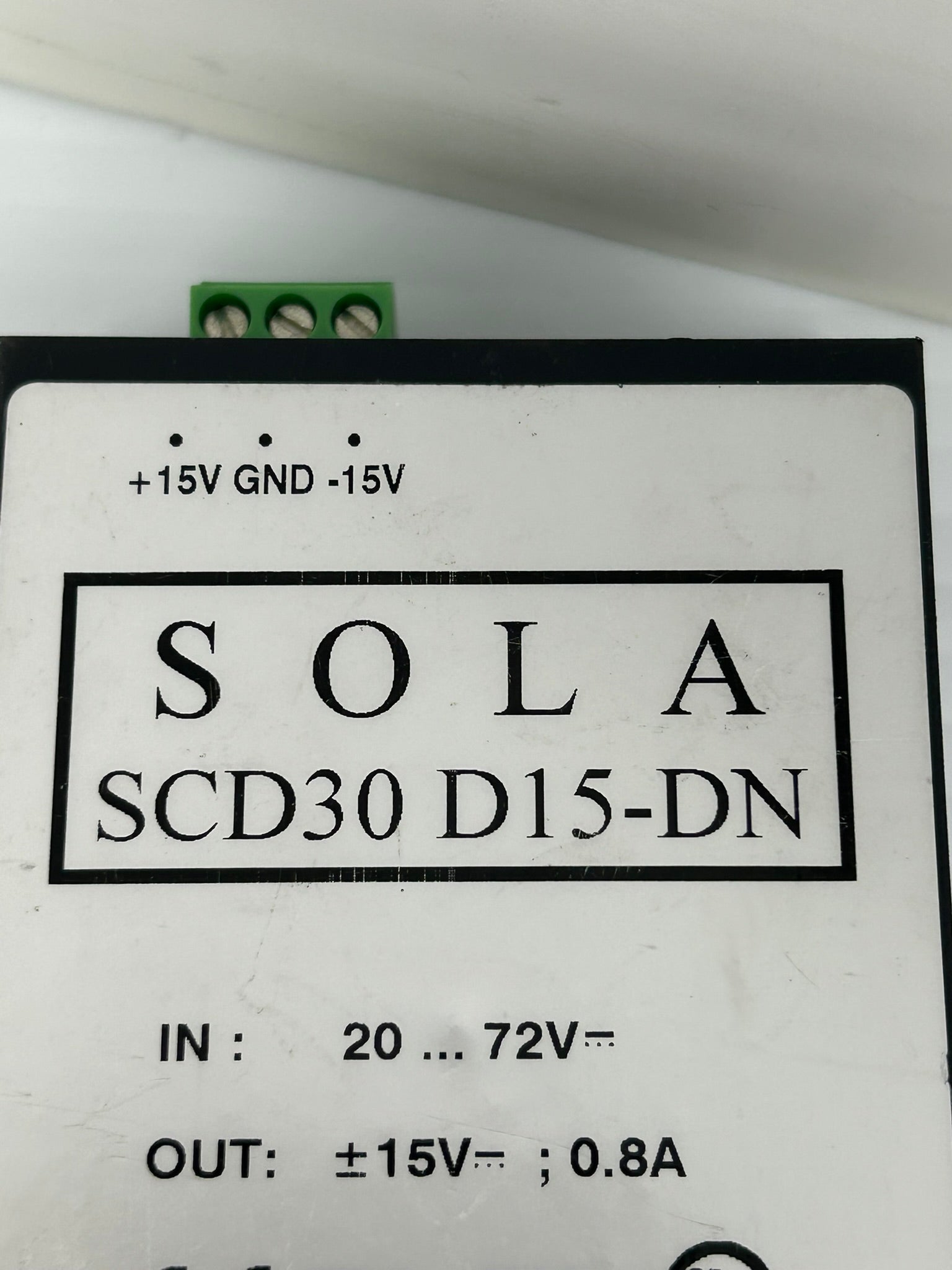Sola SCD30 D15-DN Power Supply 20...72V