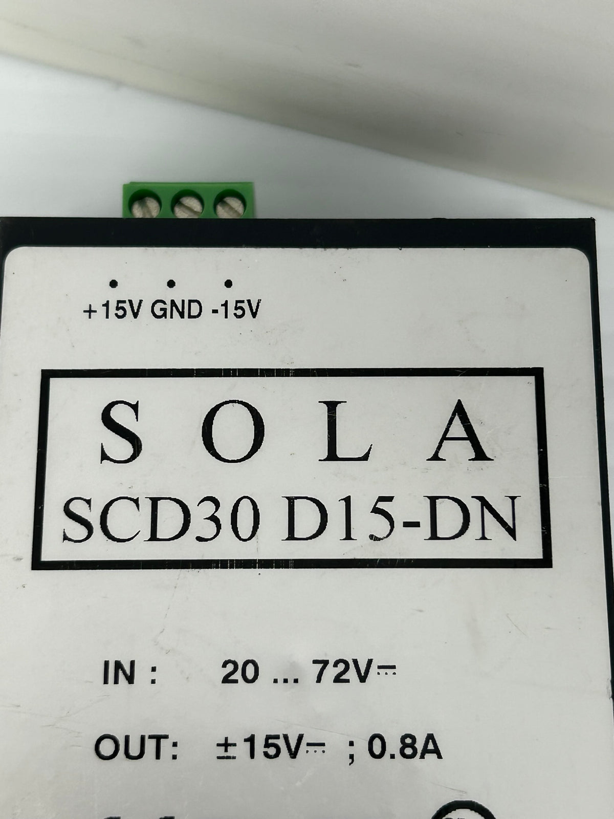 Sola SCD30 D15-DN Power Supply 20...72V