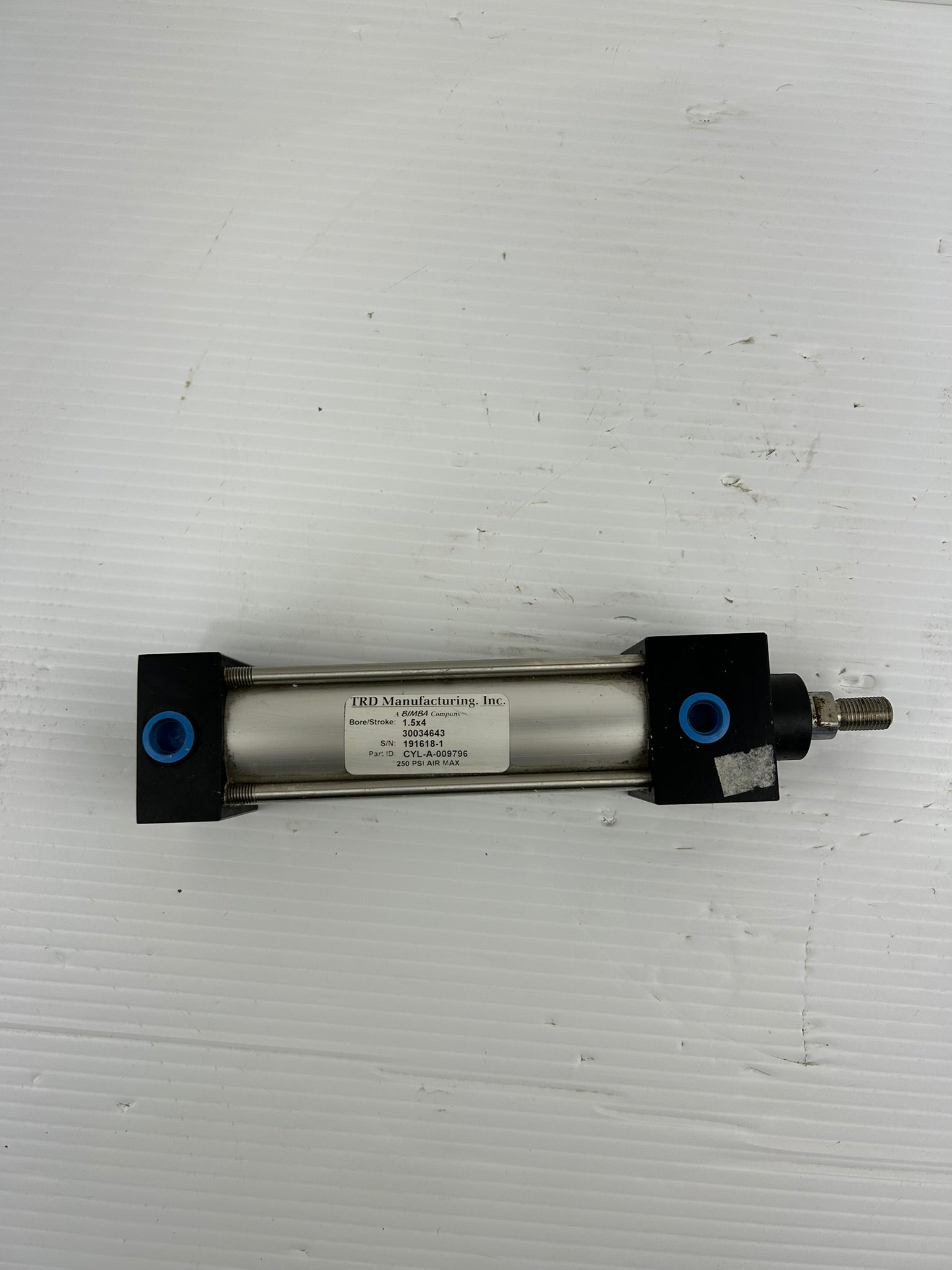 TRD Bimba CYL-A-009796 Pneumatic Air Cylinder 1.5x4 30034643 250 PSI