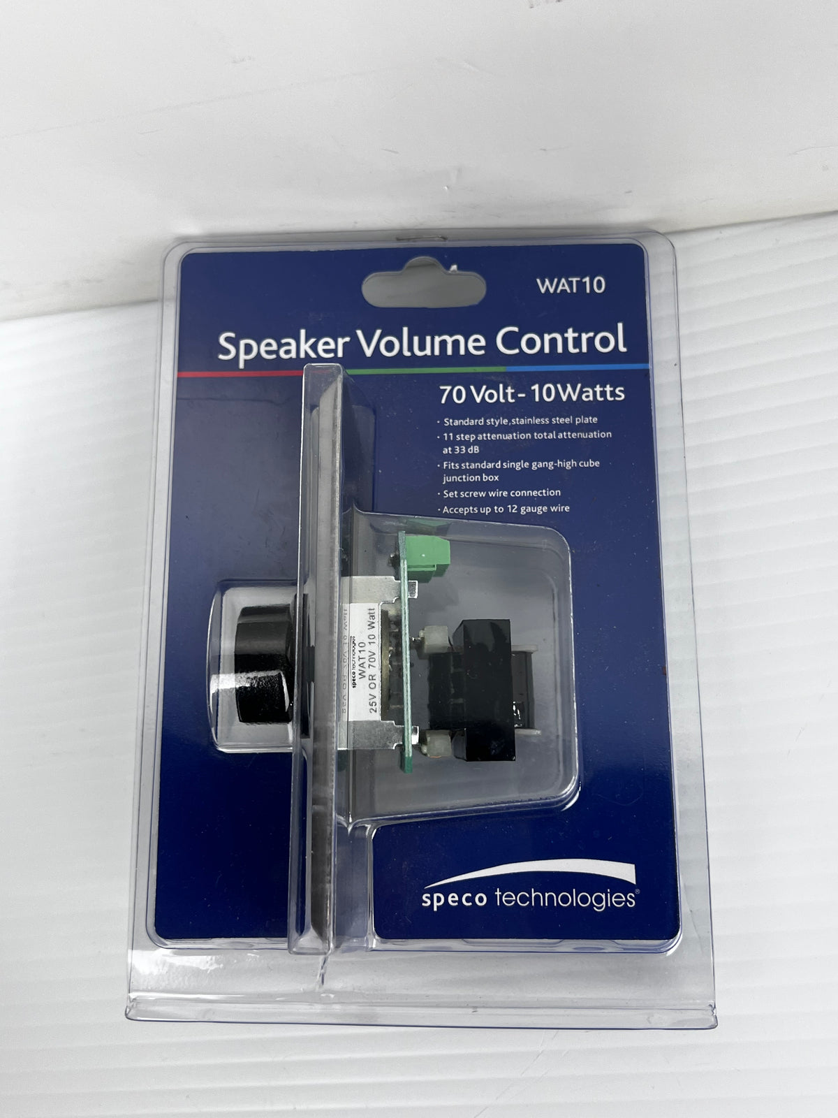 Speco Technologies WAT10 Speaker Volume Control 70V 10W