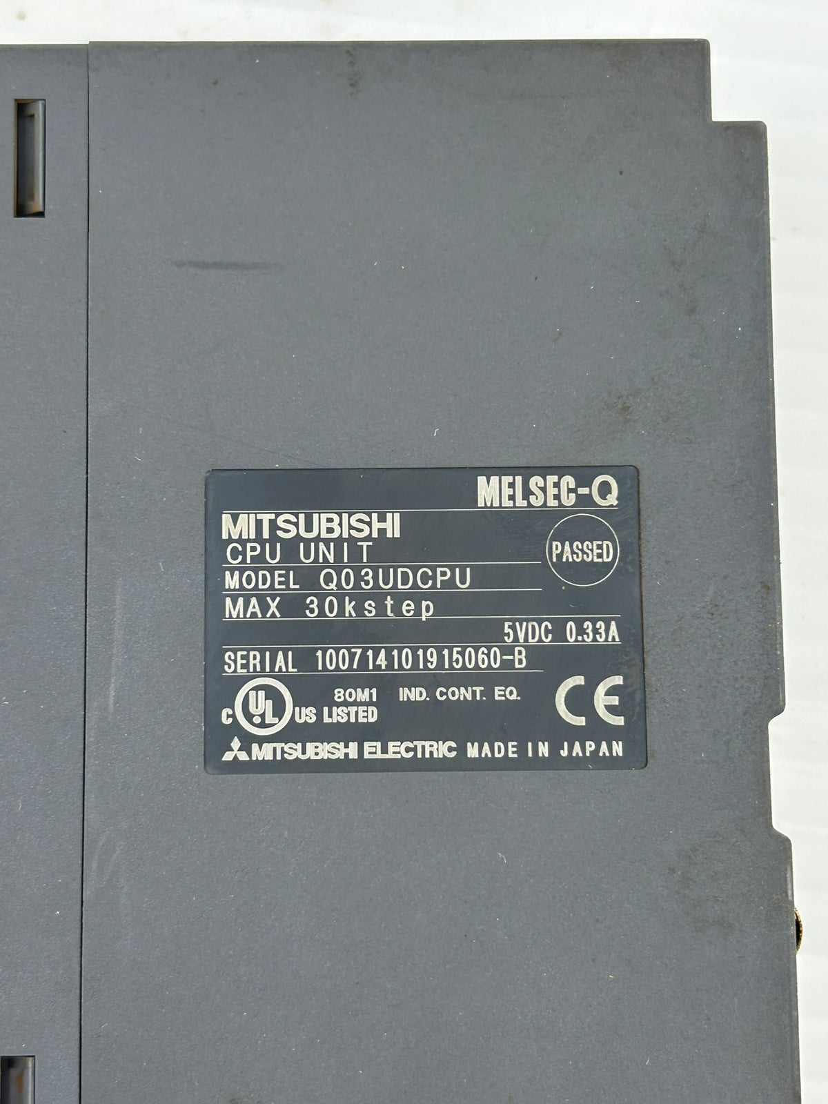 Mitsubishi Q03UDCPU CPU PLC Unit 5VDC 0.33A