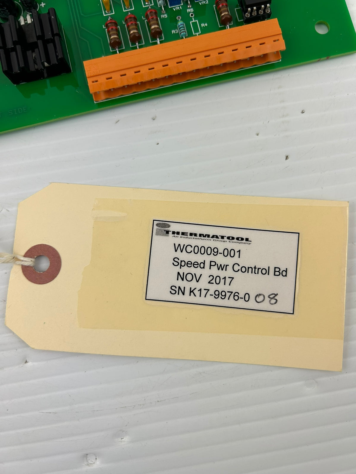 Thermatool WC0009-001 Speed Power Control Board V1.0 K17-9976-008
