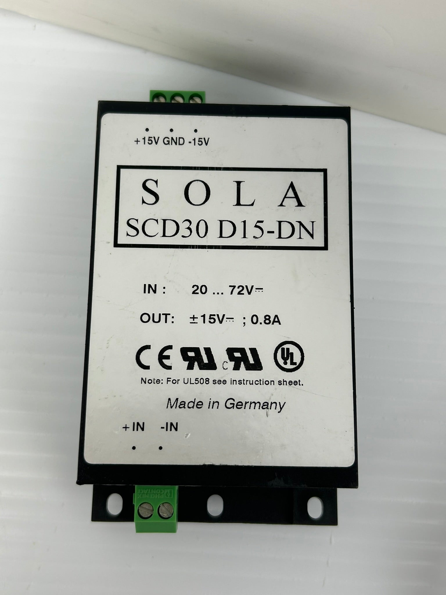 Sola SCD30 D15-DN Power Supply 20...72V