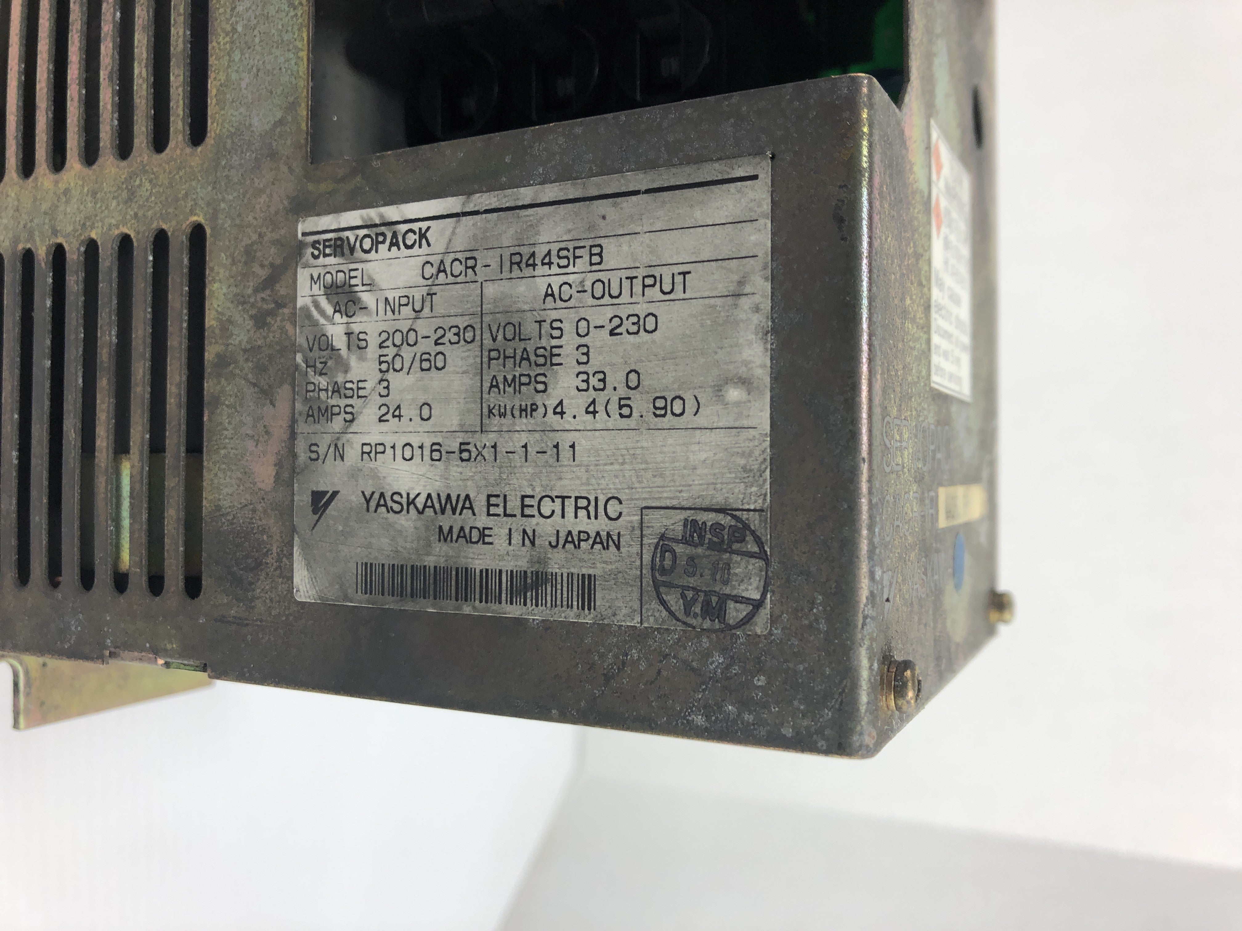 Yaskawa Electric CACR-IR44SFB ServoPack Servo Drive
