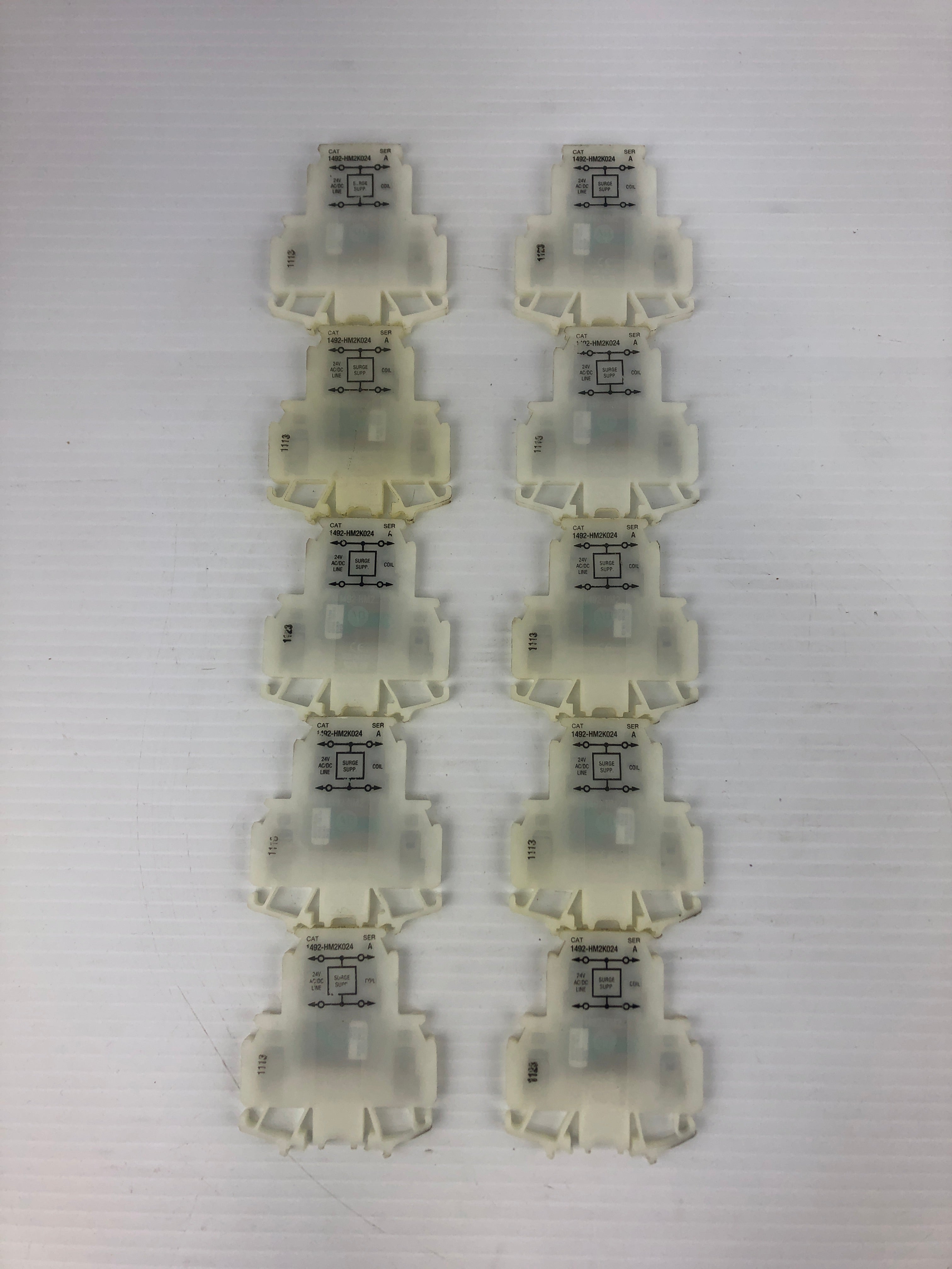 Allen-Bradley 1492-HM2K024 Terminal Block Surge Suppressor Ser. A 24V Lot of 10