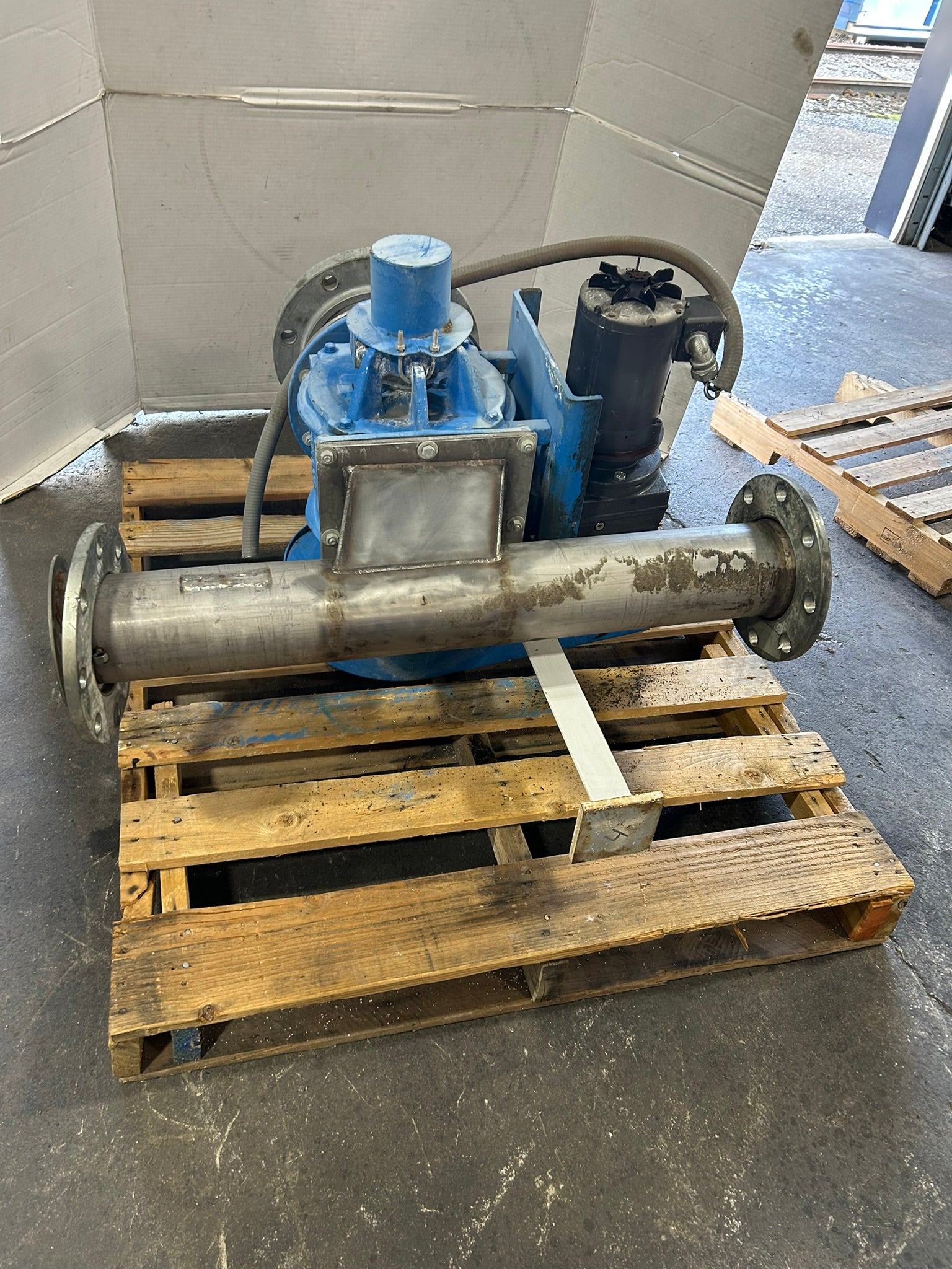 Andritz Sprout 10X8 STD Blower Rotary Airlock Valve w/ Gearbox & Motor 07-00062