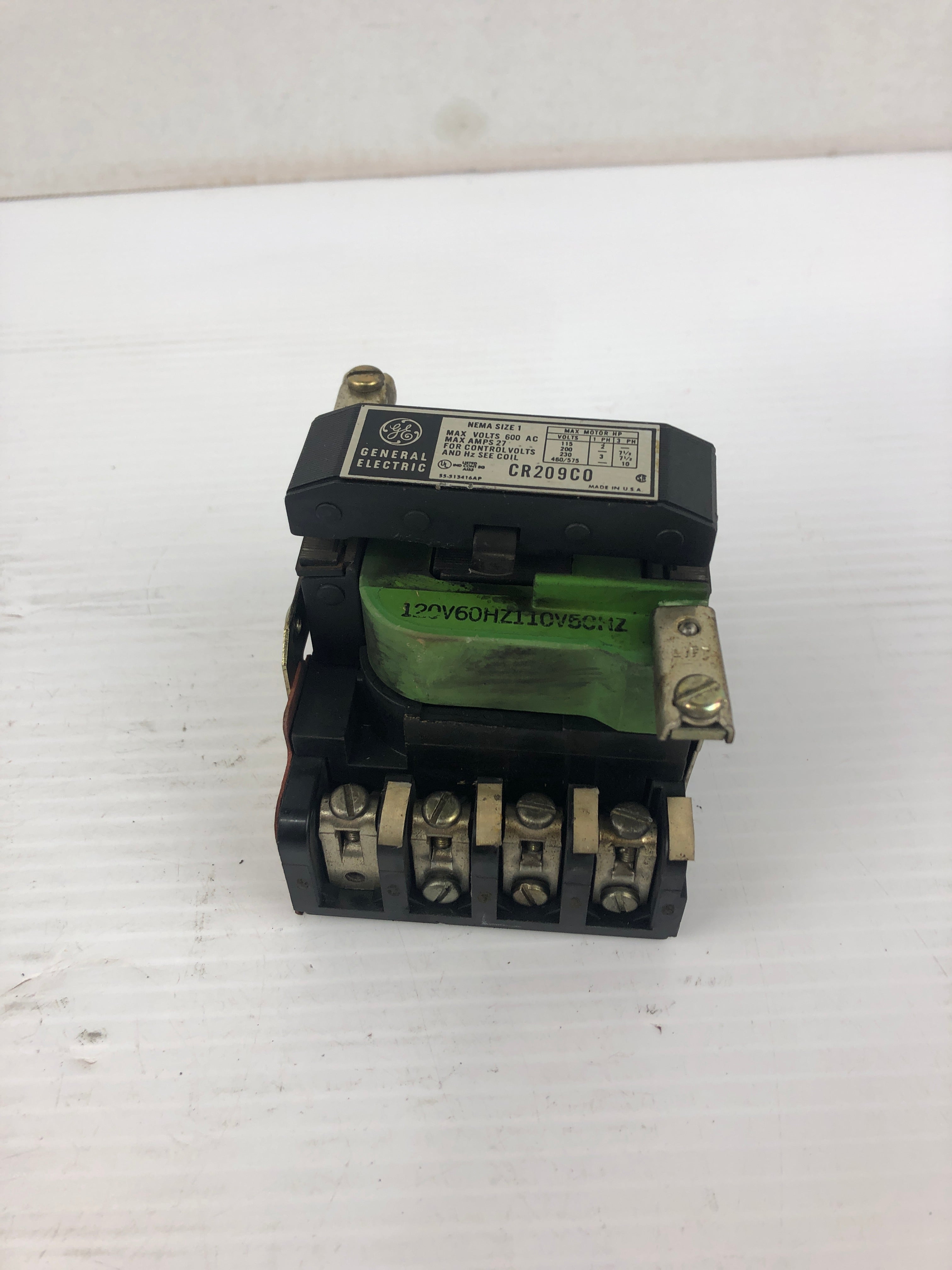 General Electric CR209C0 Motor Starter Size 1 600VAC 27A