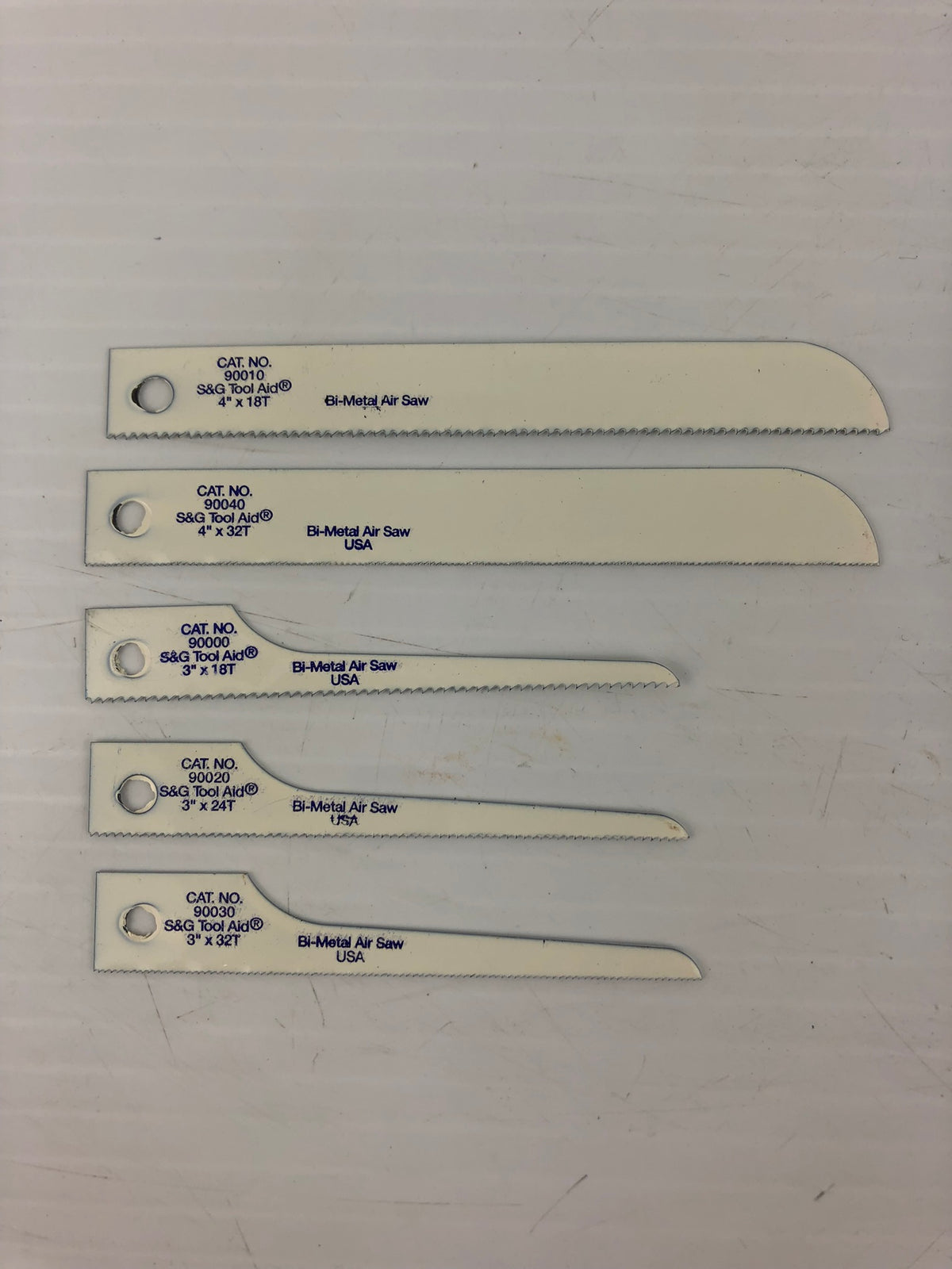 S&G Tool Aid 90050 5 Reciprocating Air Saw Blades Shatterproof Bi-Metal