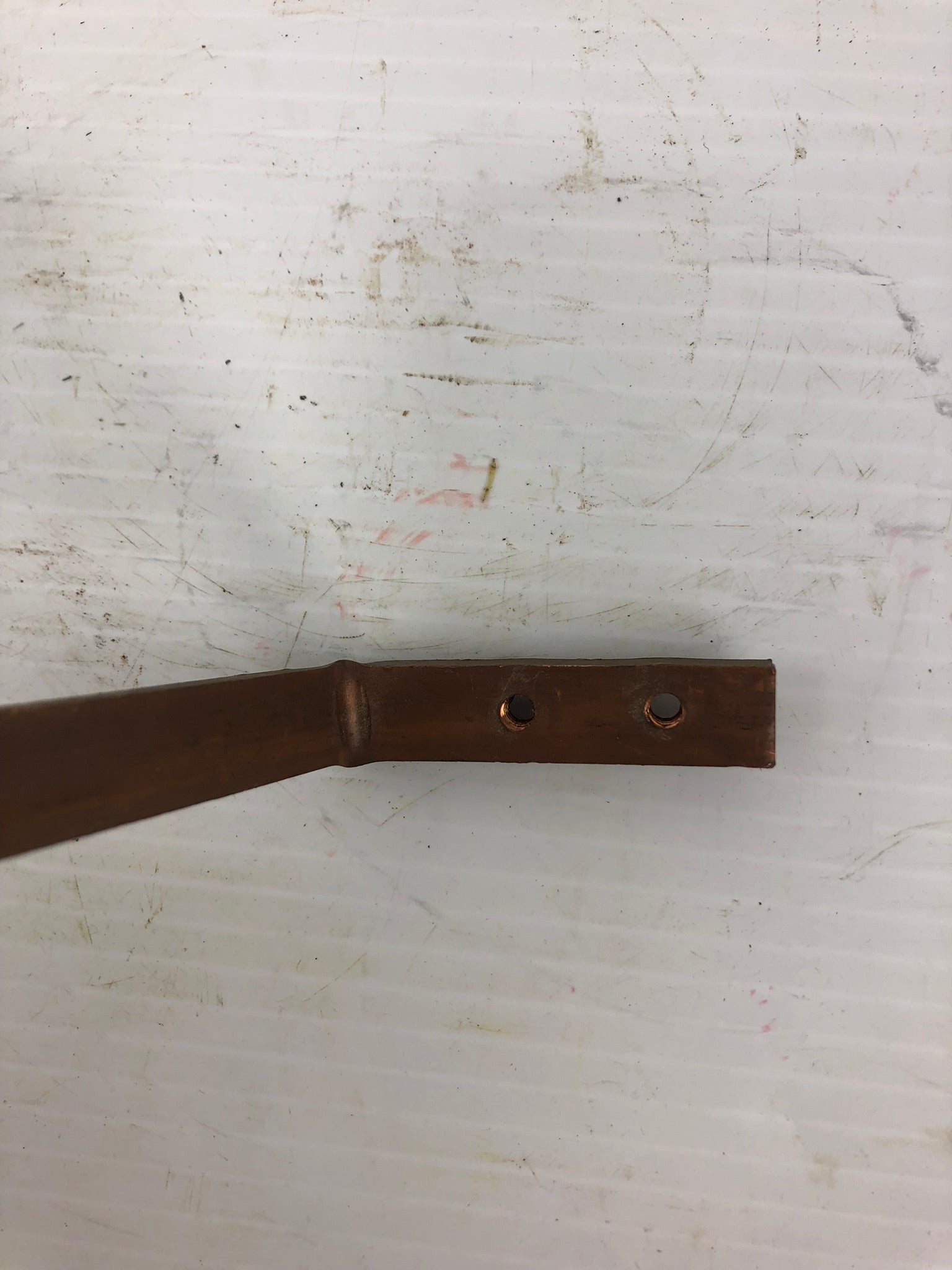 Metal Copper Coated Busbar Connector Jumper Bar 8-3/8" Long x 1/4" Thick