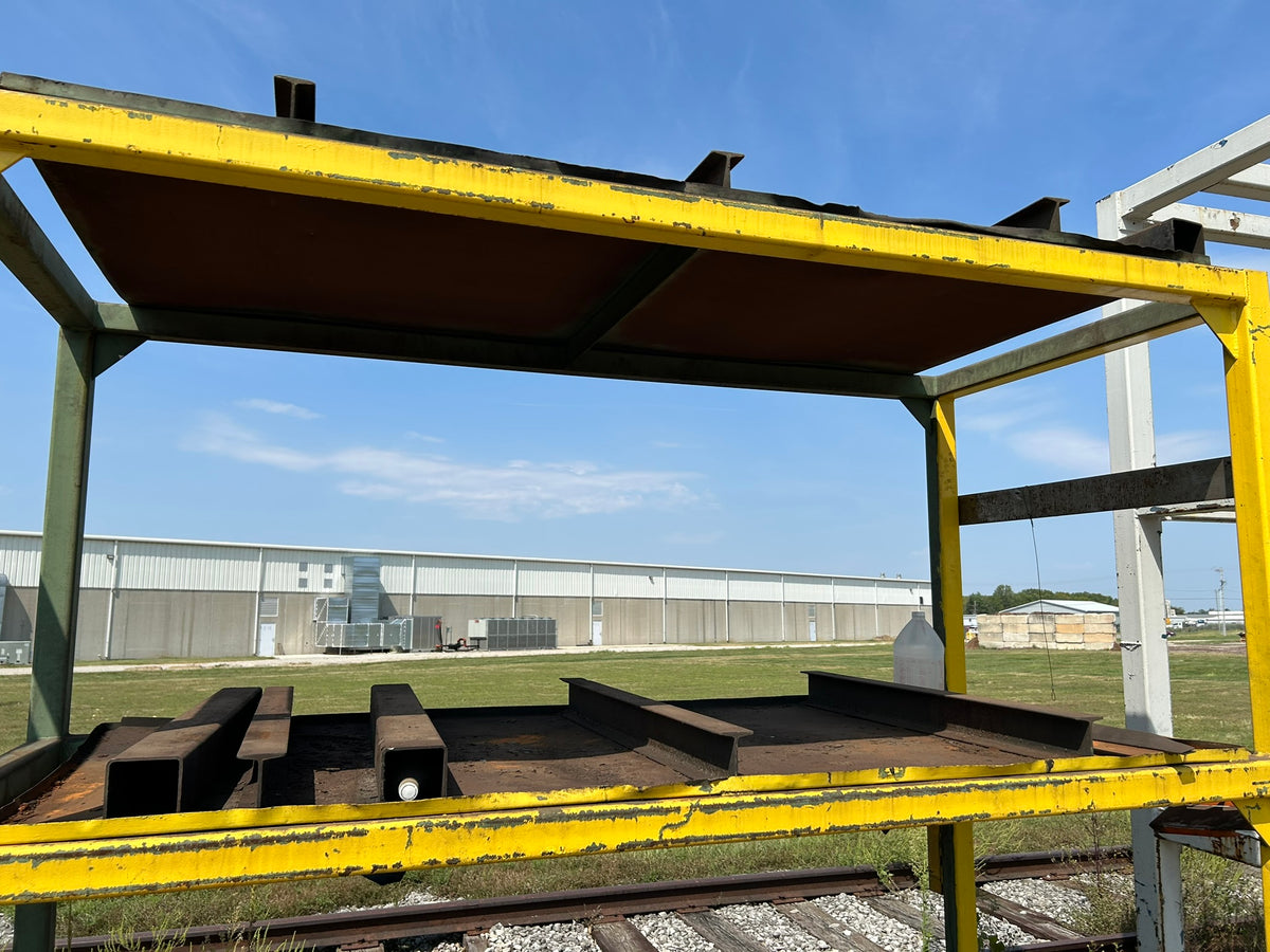Heavy Duty Industrial Metal Bar Stock Storage Rack 106" L x 48" W x 93" H Yellow