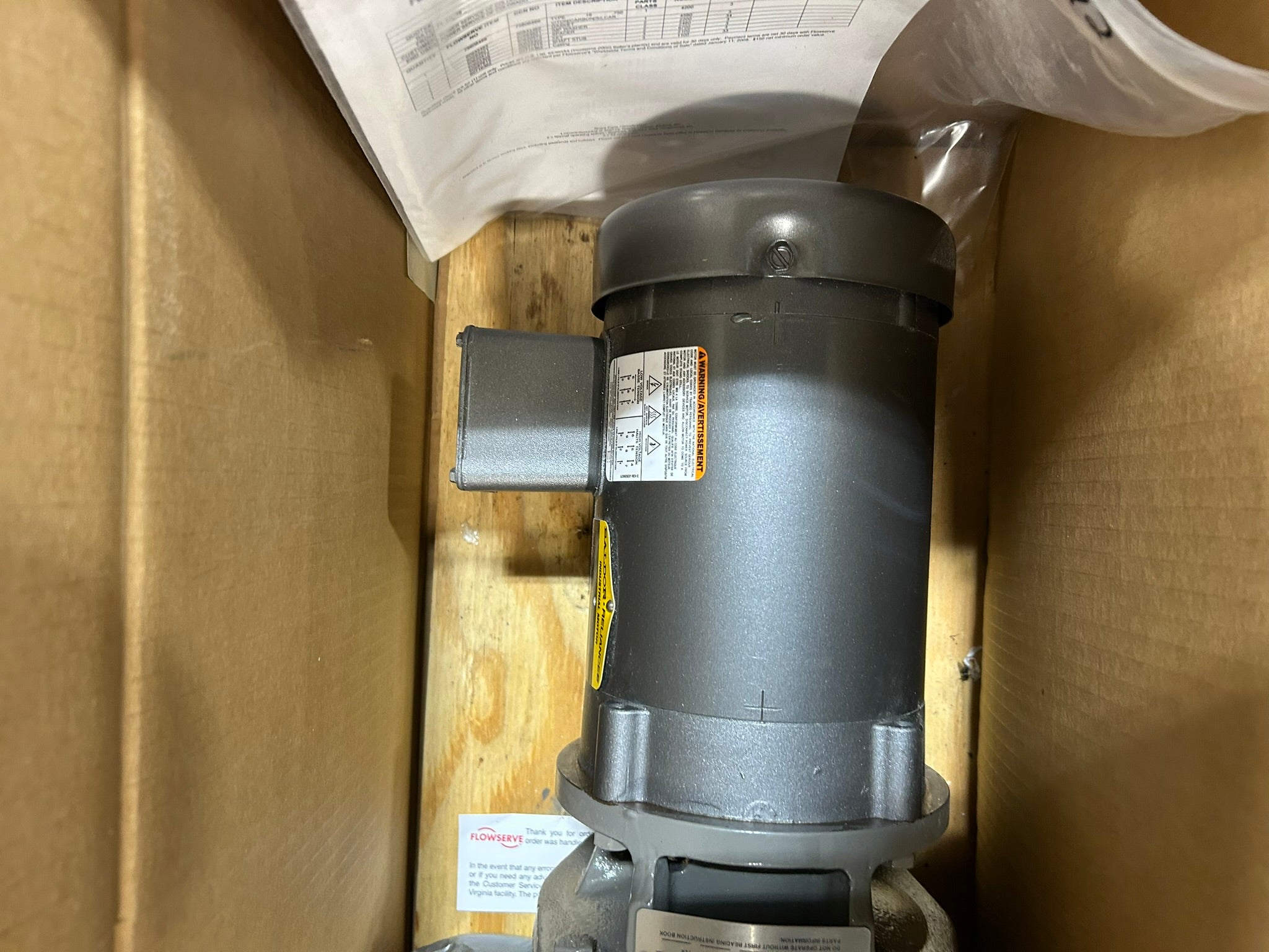 Flowserve SMP-2000-1.25X0.75X5 Centrifugal Pump w/ Baldor Reliance CM3541 Motor