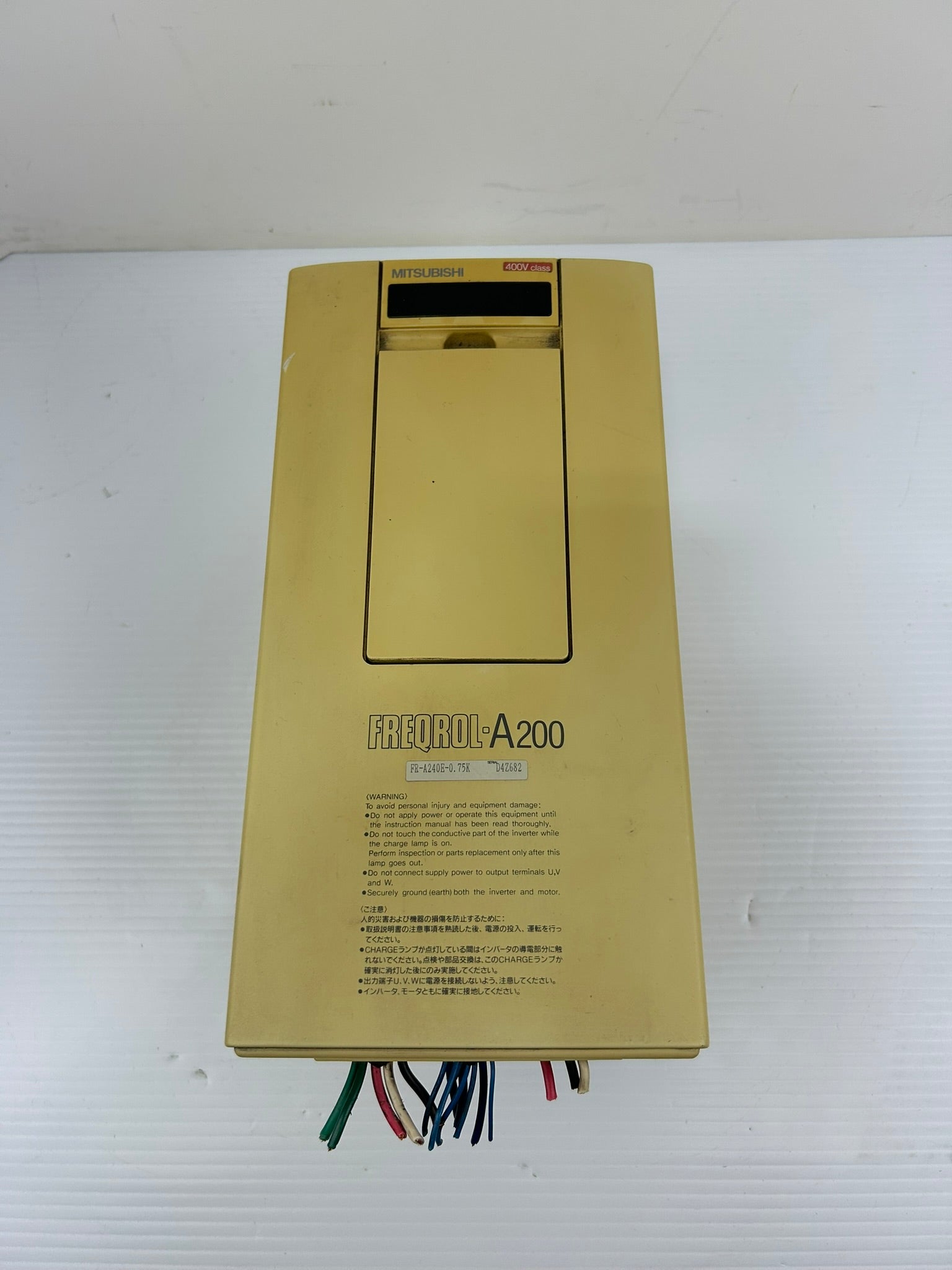 Mitsubishi FR-A240E-0.75K Inverter Freqrol A200 Drive 0.75kW Input 380-460VAC