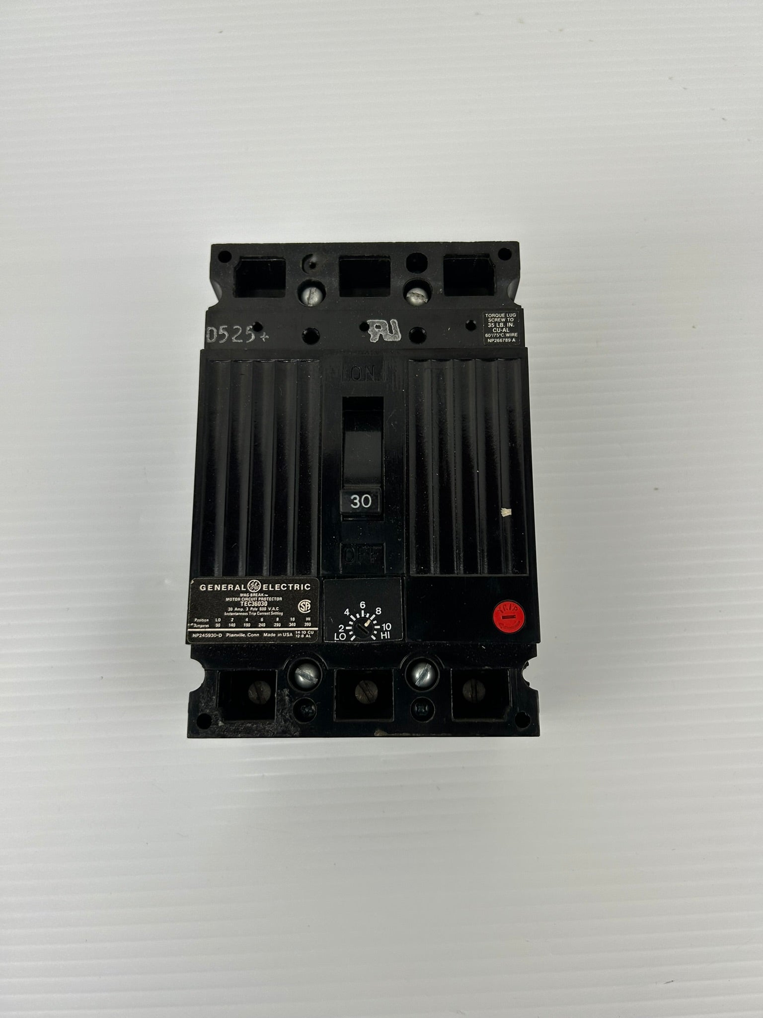 General Electric TEC36030 Circuit Breaker 30 Amp 3 Pole 600 VAC