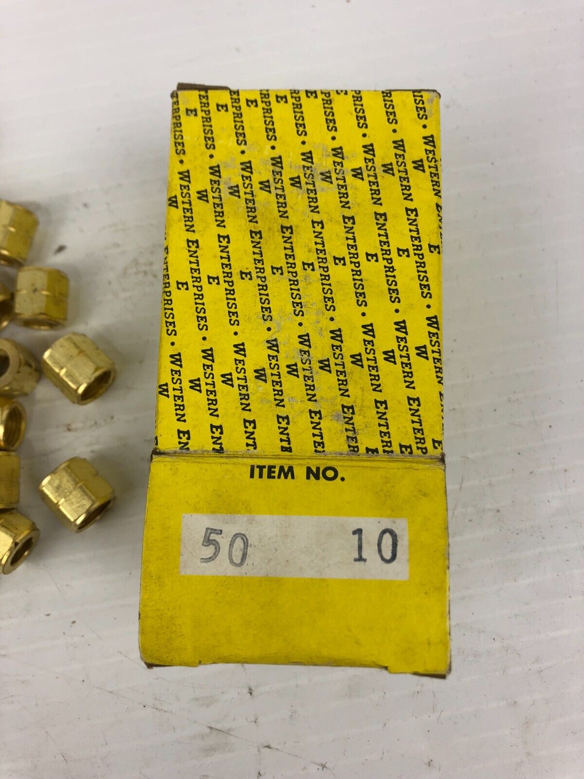 Western Enterprises #10 Brass Oxygen Nut - Lot of 50