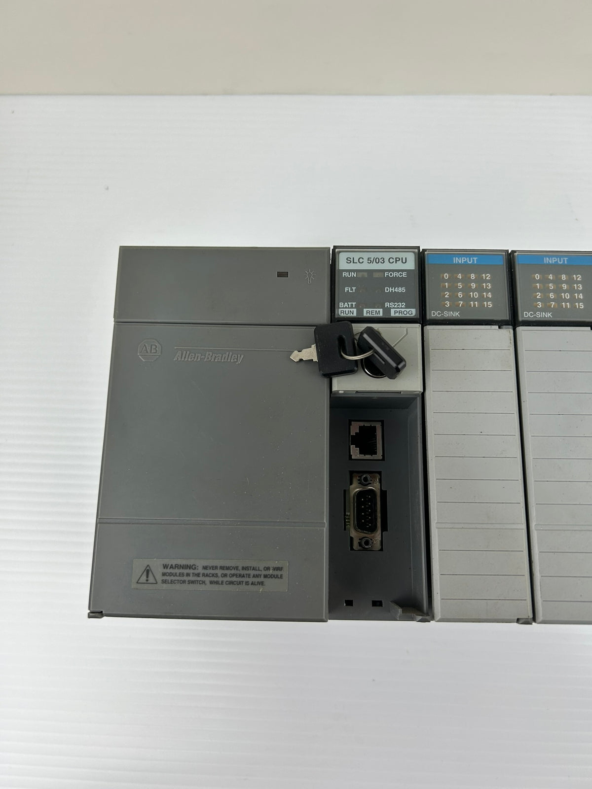 Allen-Bradley SLC 500 PLC 7-Slot Rack 1746-A7 Series B SLC 5/03 CPU I/O