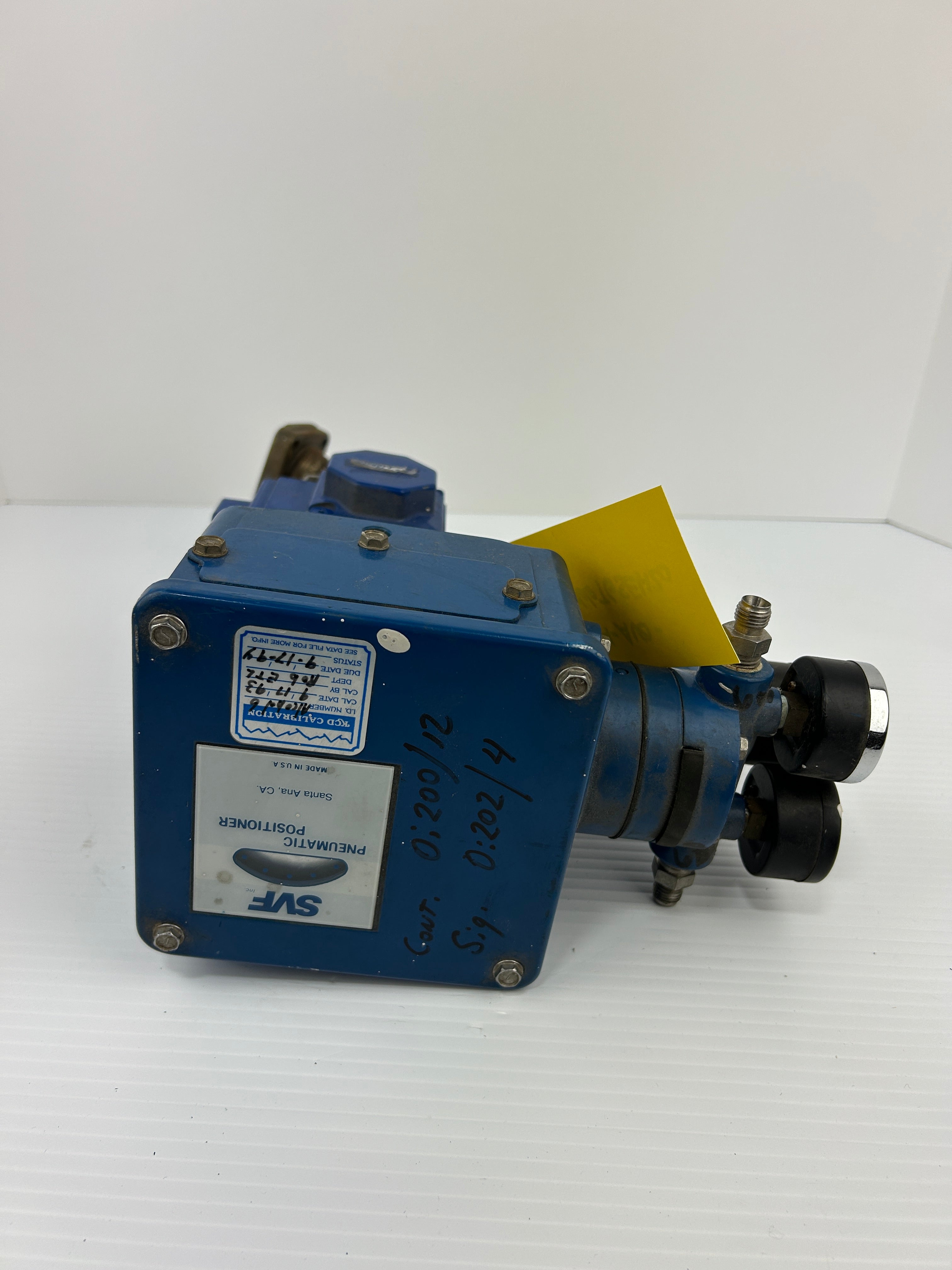 AVCO SVF 1/2" F66666TG-SE HS20 Actuator Valve Pneumatic Positioner