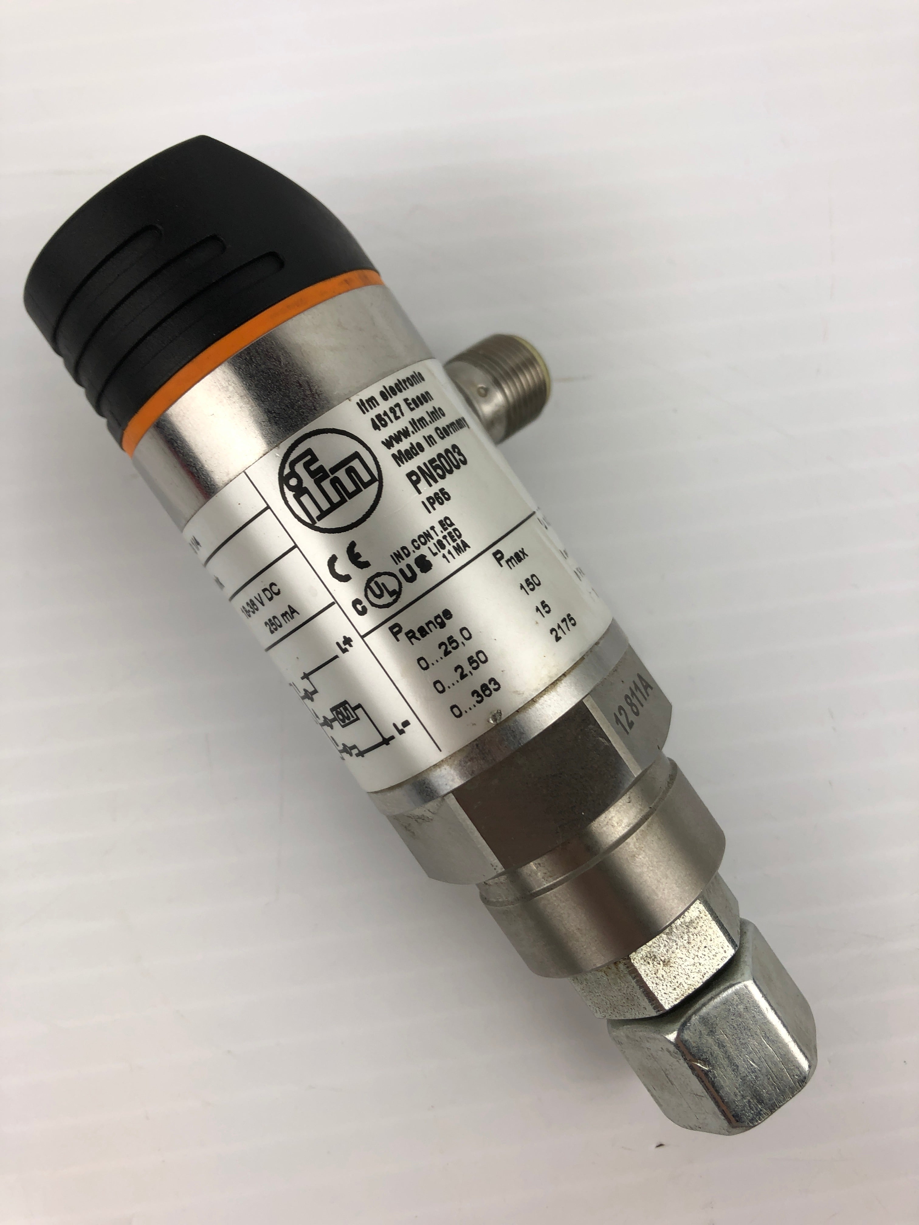 IFM PN5003 Electric Pressure Sensor with Fitting