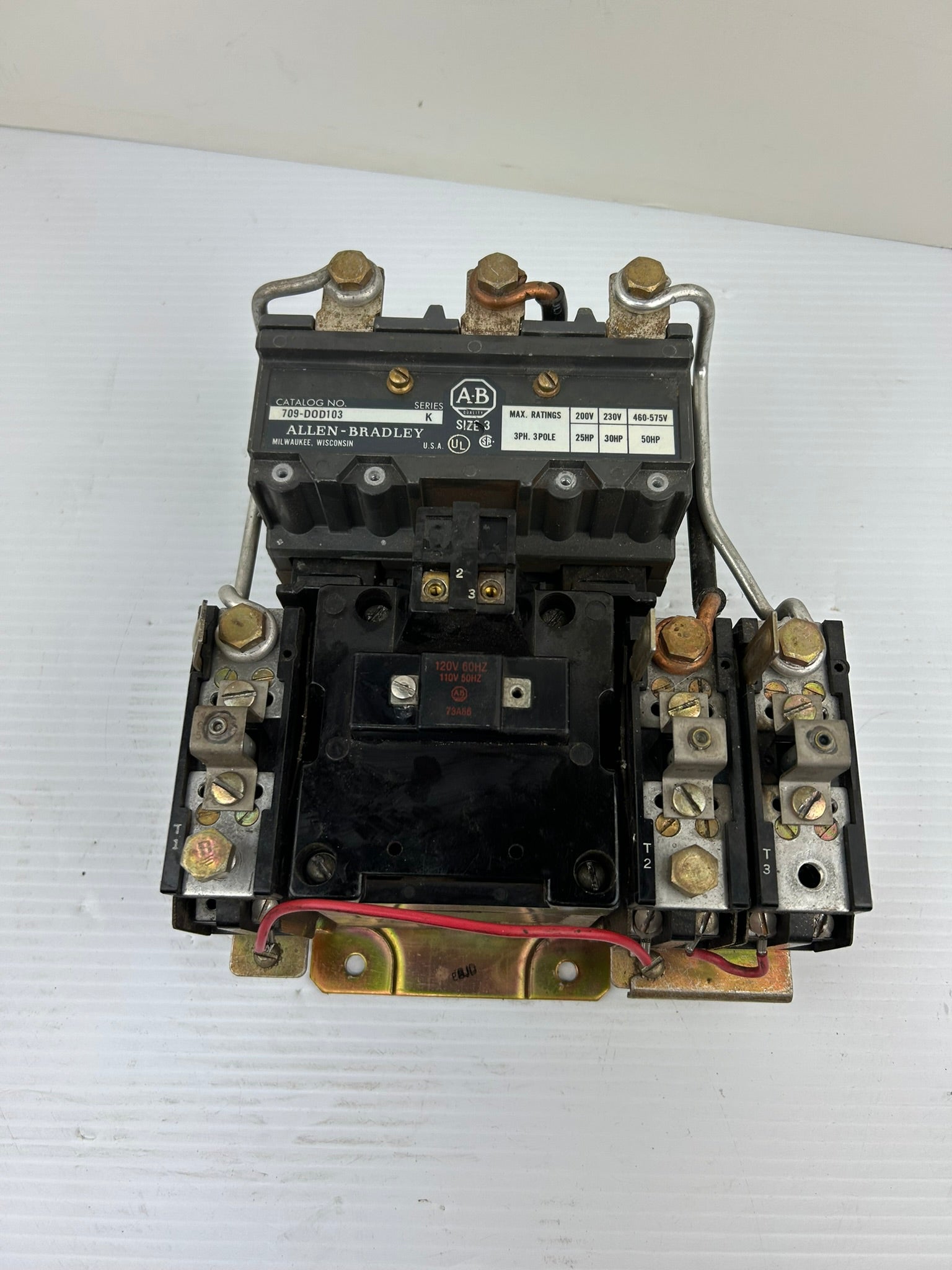 Allen-Bradley 709-D0D103 Motor Starter Contactor Series K Size 3
