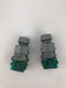 EAO 704.910.5 Contact Block with Push Button - Lot of 2