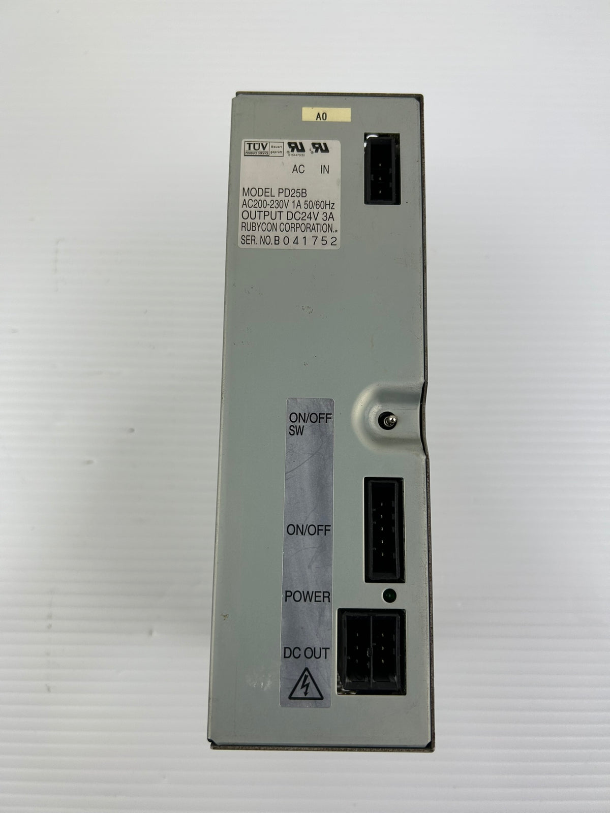 Rubycon PD25B AC Power Supply 24VDC 3A Industrial