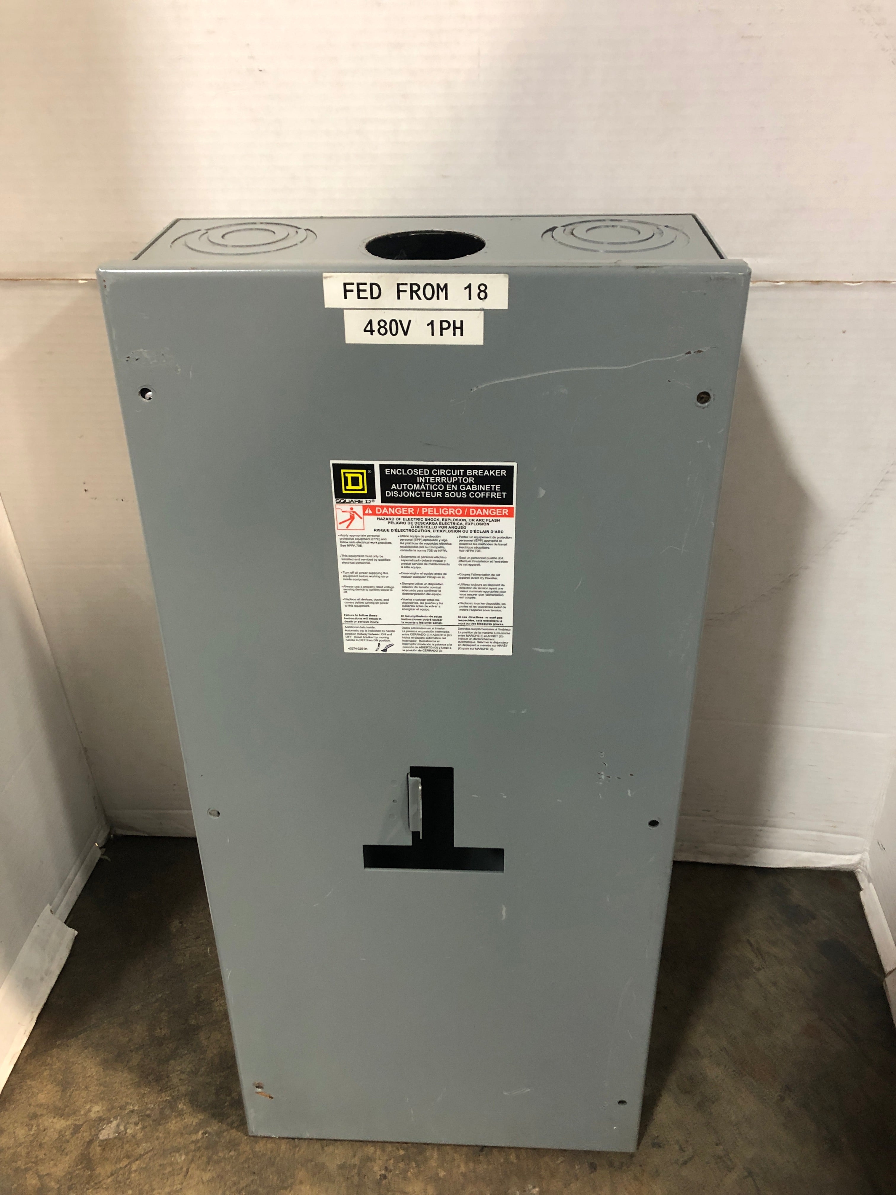 Square D J250S Electrical Enclosure 250A