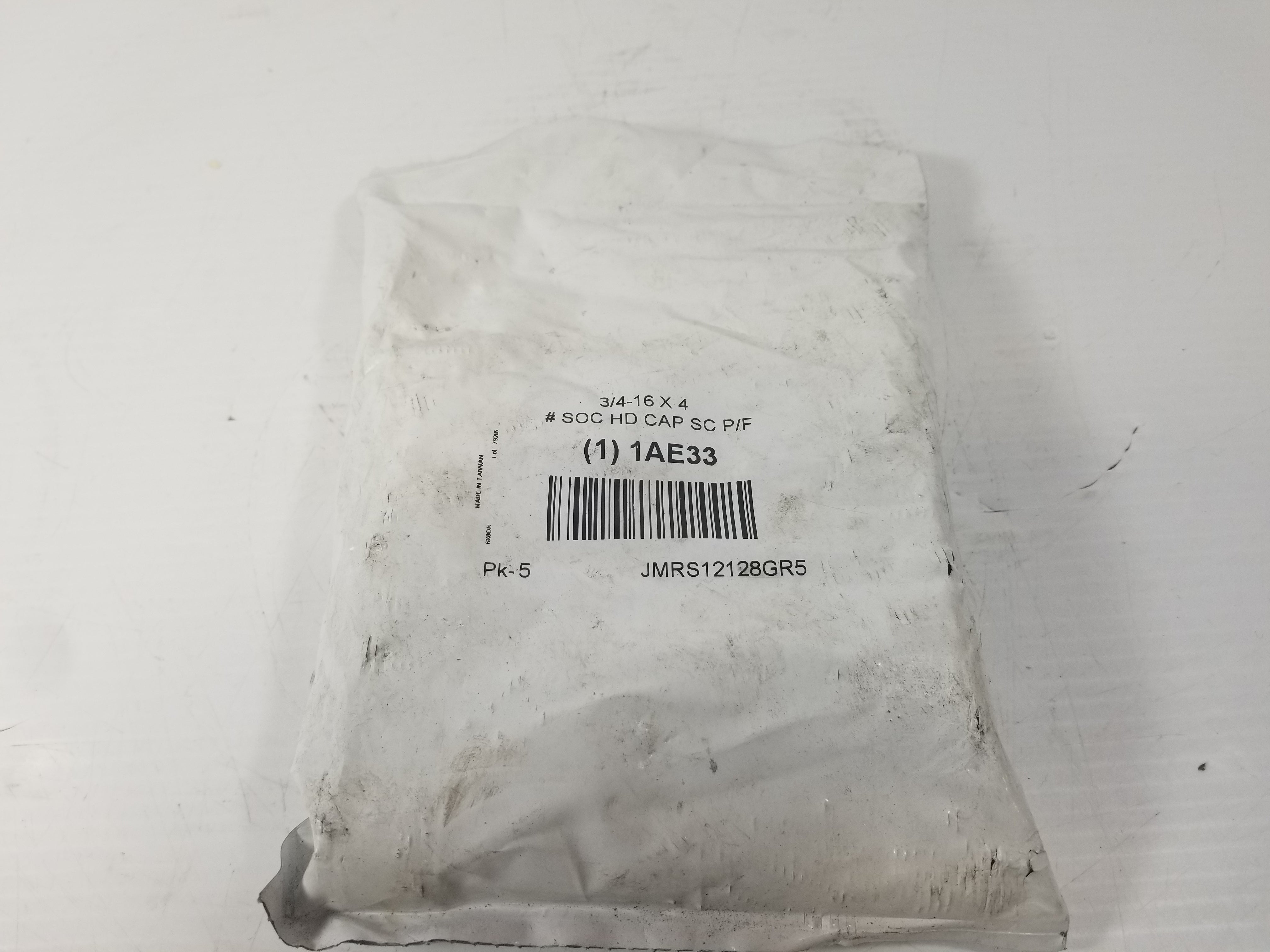 1AE33 3/4-16X4 SOC HD CAP SC P/F Bolt (Bag of 5)