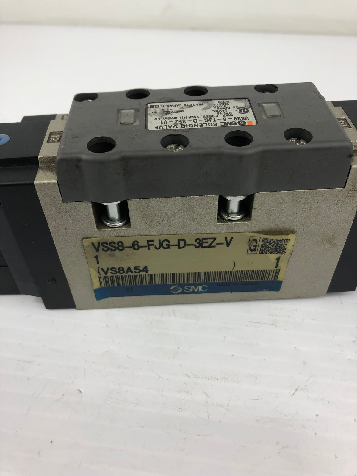 SMC VSS8-6-FJG-D-3EZ-V1 Solenoid Valve