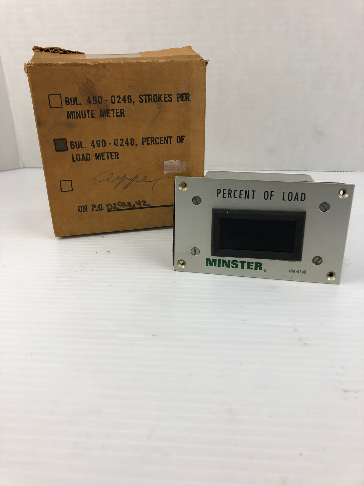 Minster 490-0248 Percent of Load Panel Meter