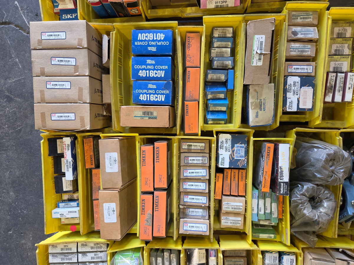 200+ NOS Bearings, Sleeves, Seals - Timken Dodge Martin McGill NSK SKF TB Woods