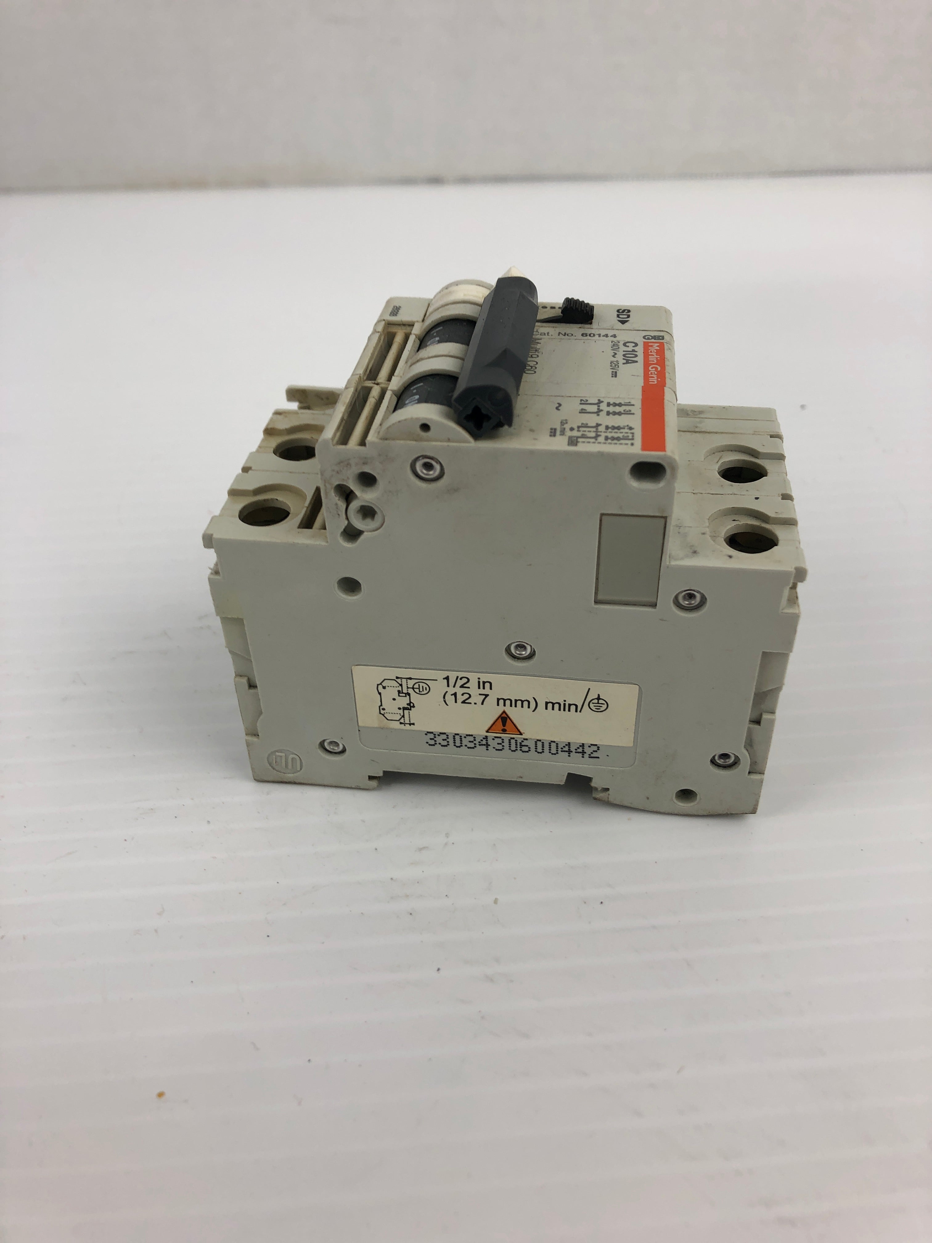 Merlin Gerin C10A Circuit Breaker Protector 240V~125V 10A 2P 60144