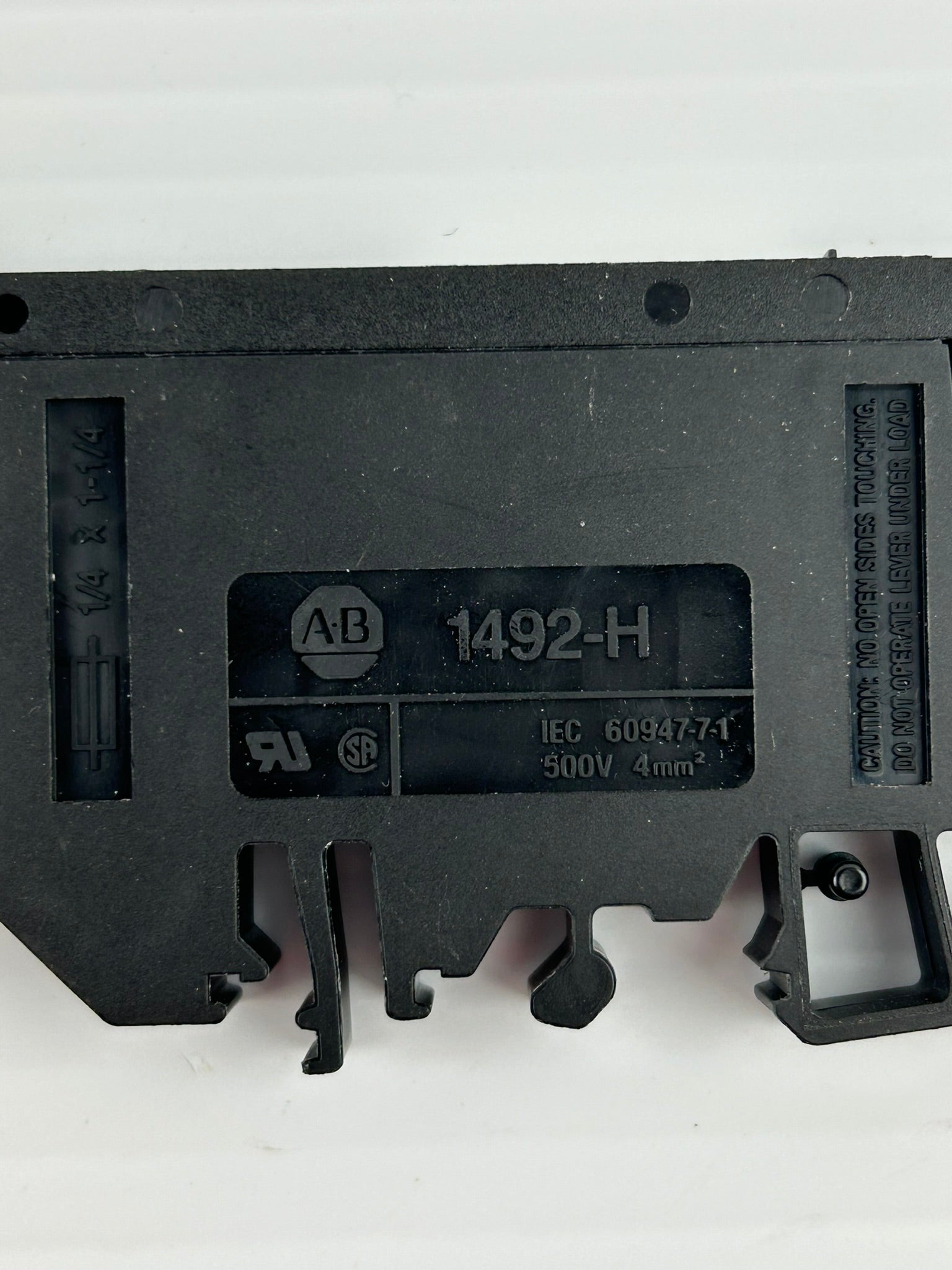 Allen-Bradley 1492-H Black Terminal Block Fuse Holder 500V 4mm² - Lot of 6