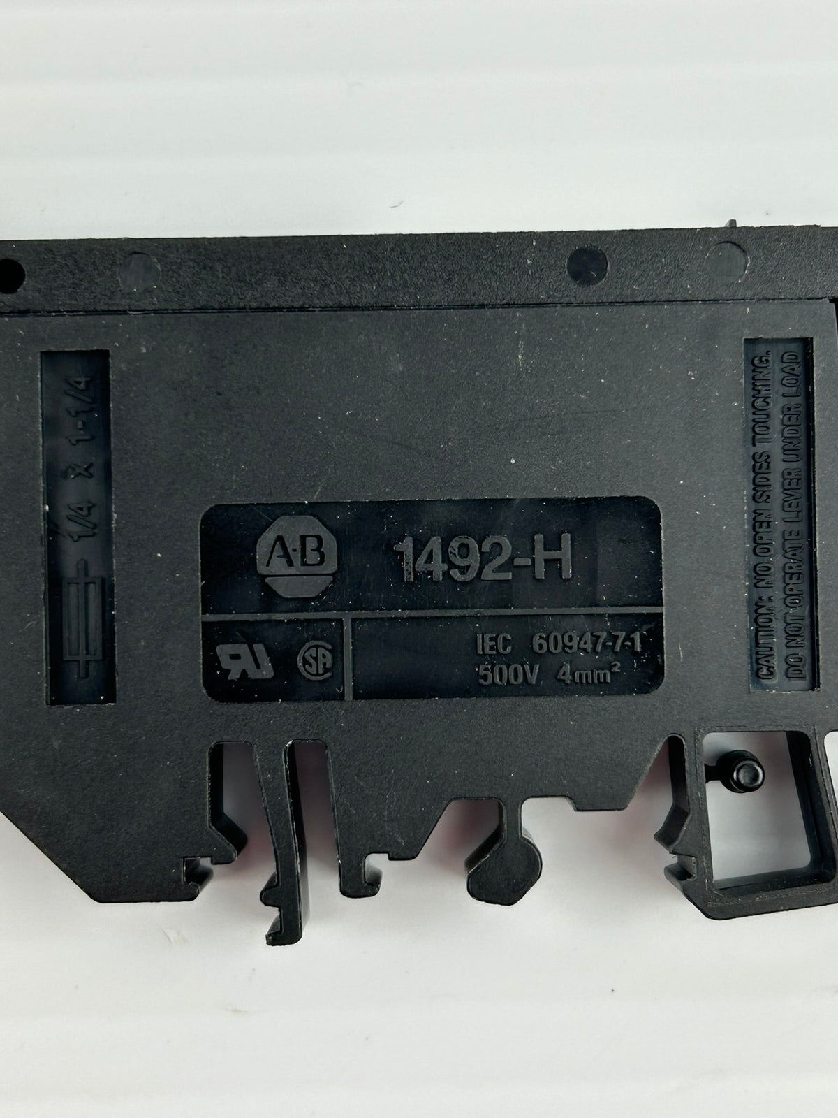 Allen-Bradley 1492-H Black Terminal Block Fuse Holder 500V 4mm² - Lot of 6