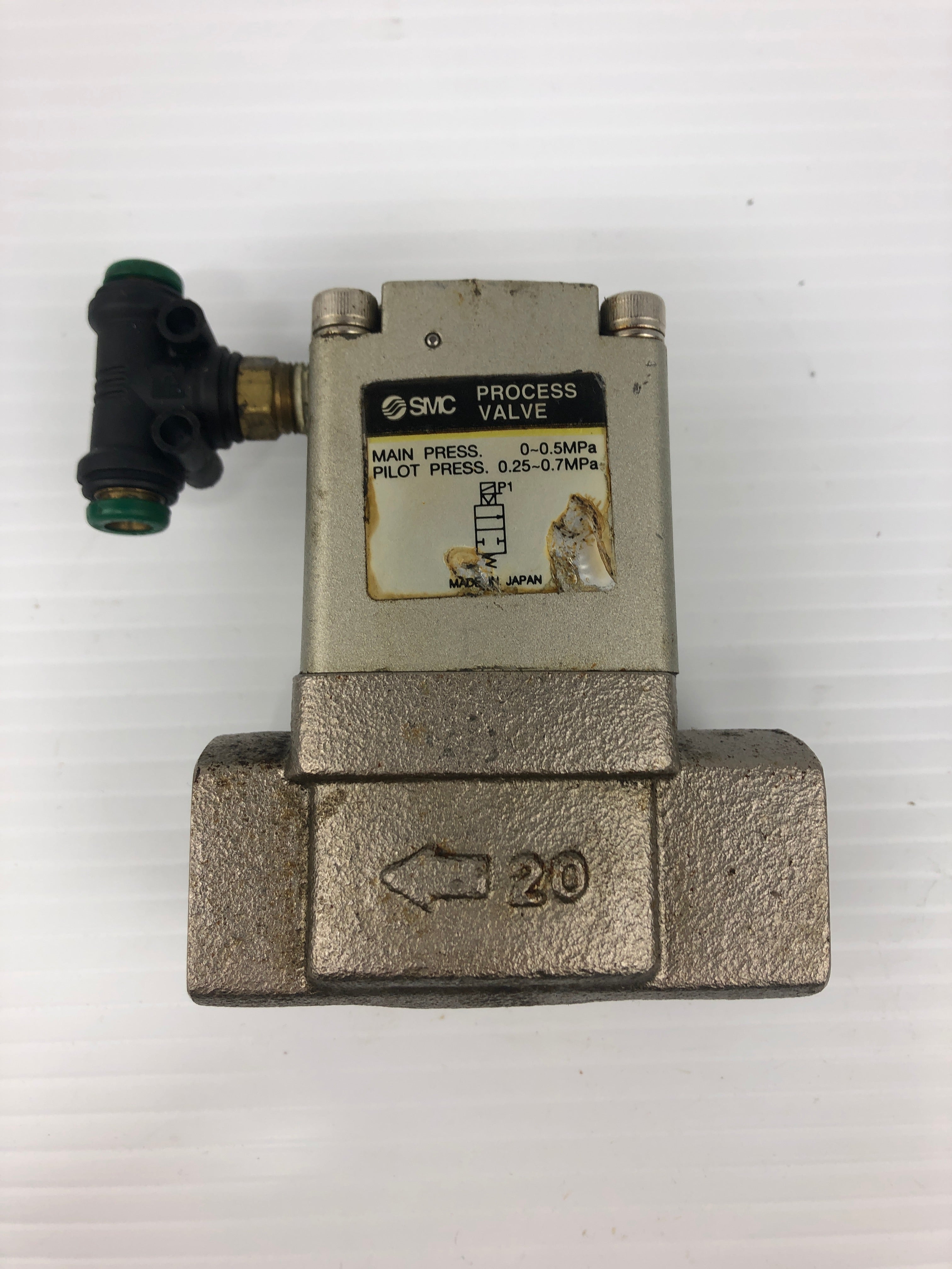 SMC VNC311A Process Valve with 20mm Port