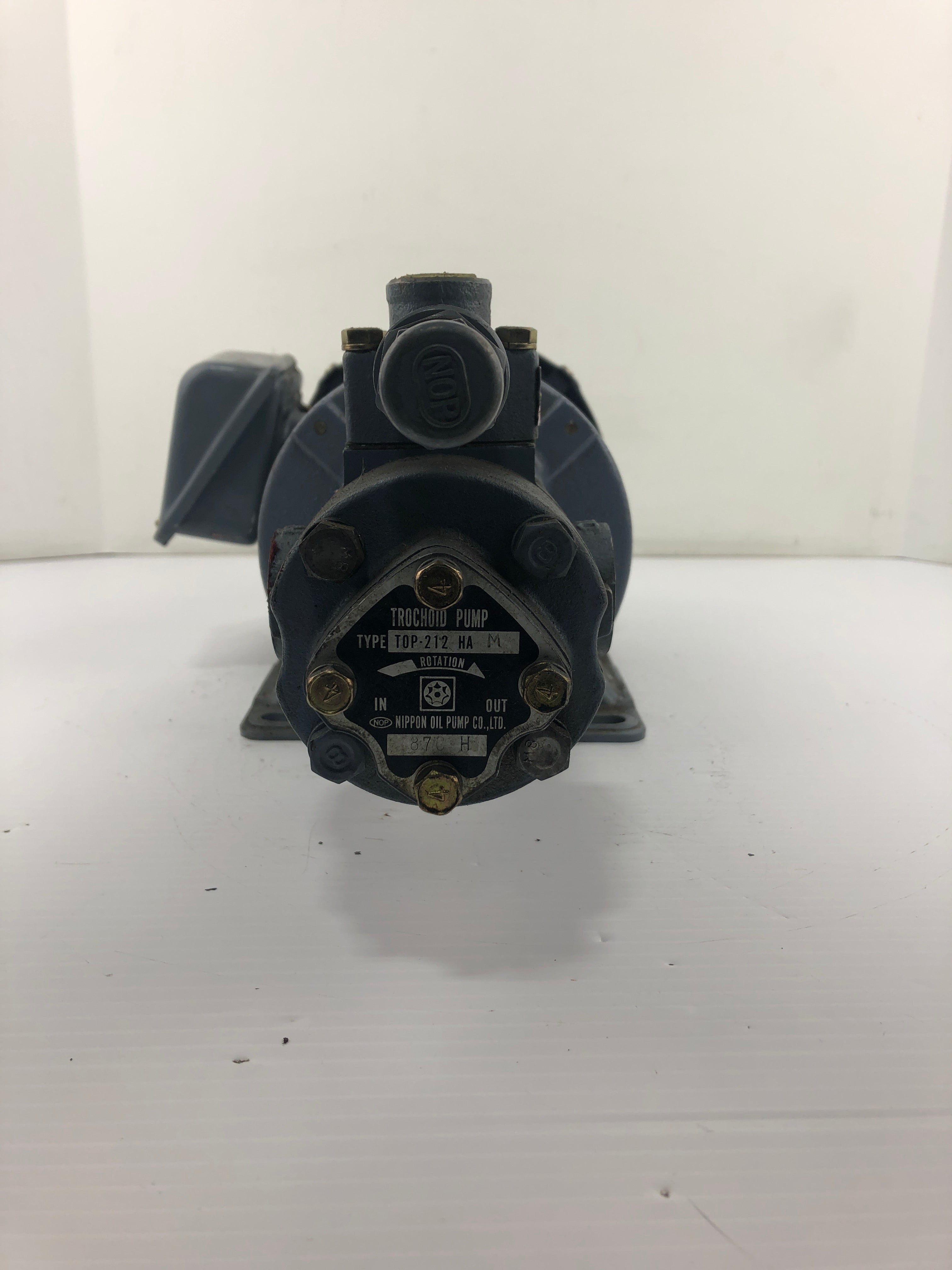 Nippon NOP FELQ-8T Induction Motor TOP 2MY 750 Trochoid Pump TOP-212 HA