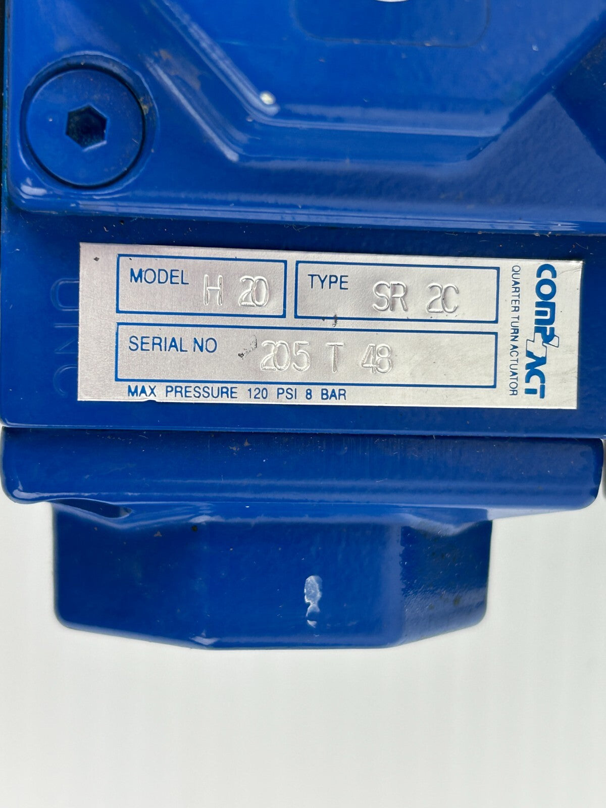 Compact H20 SR 2C Turn Actuator AVCO SVF Valve Positioner 1/2" B66666TT-SE-HS-20