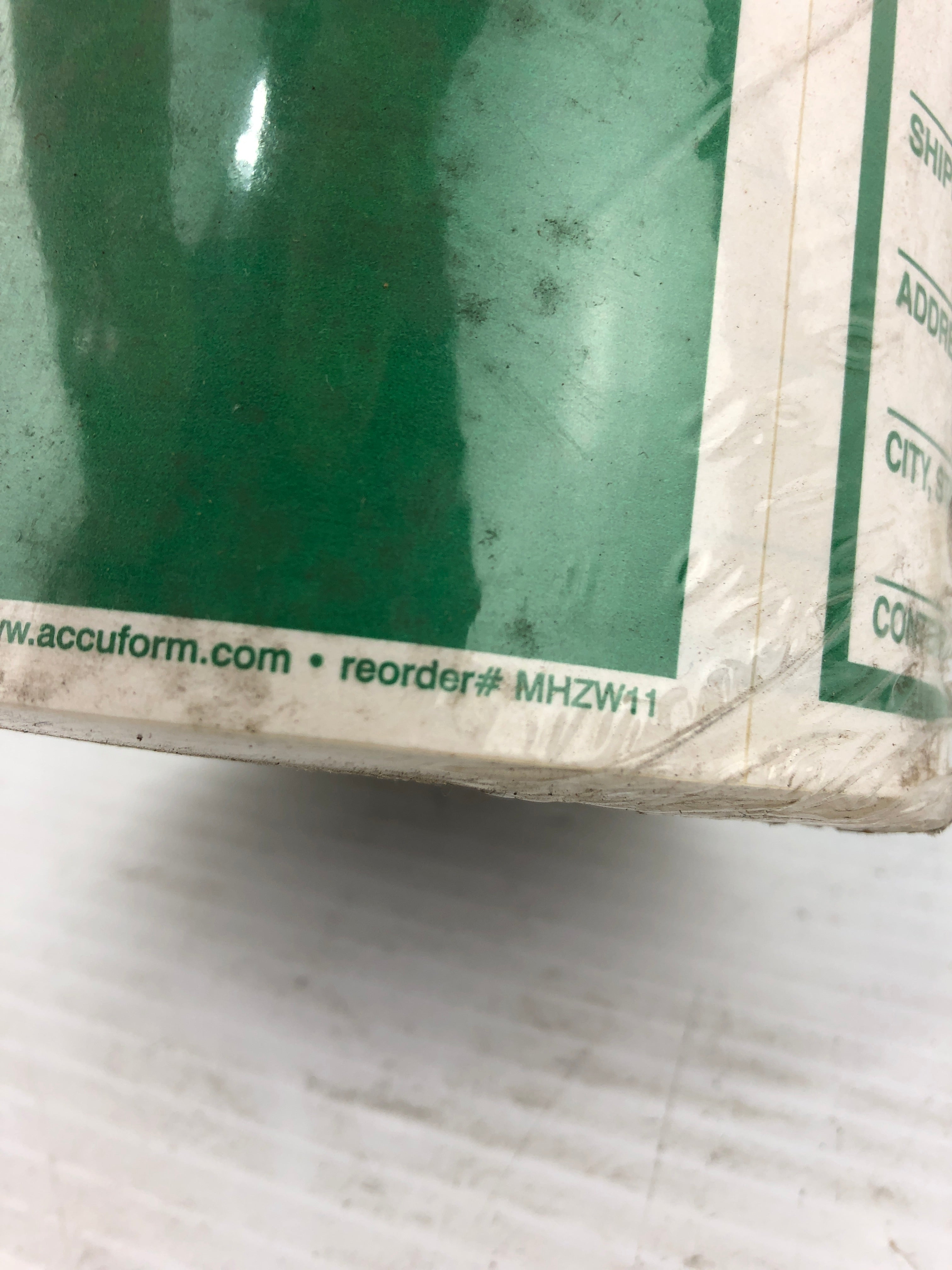 Non-Hazardous Waste Sticker Roll Green Accuform 131535PR MHZW11
