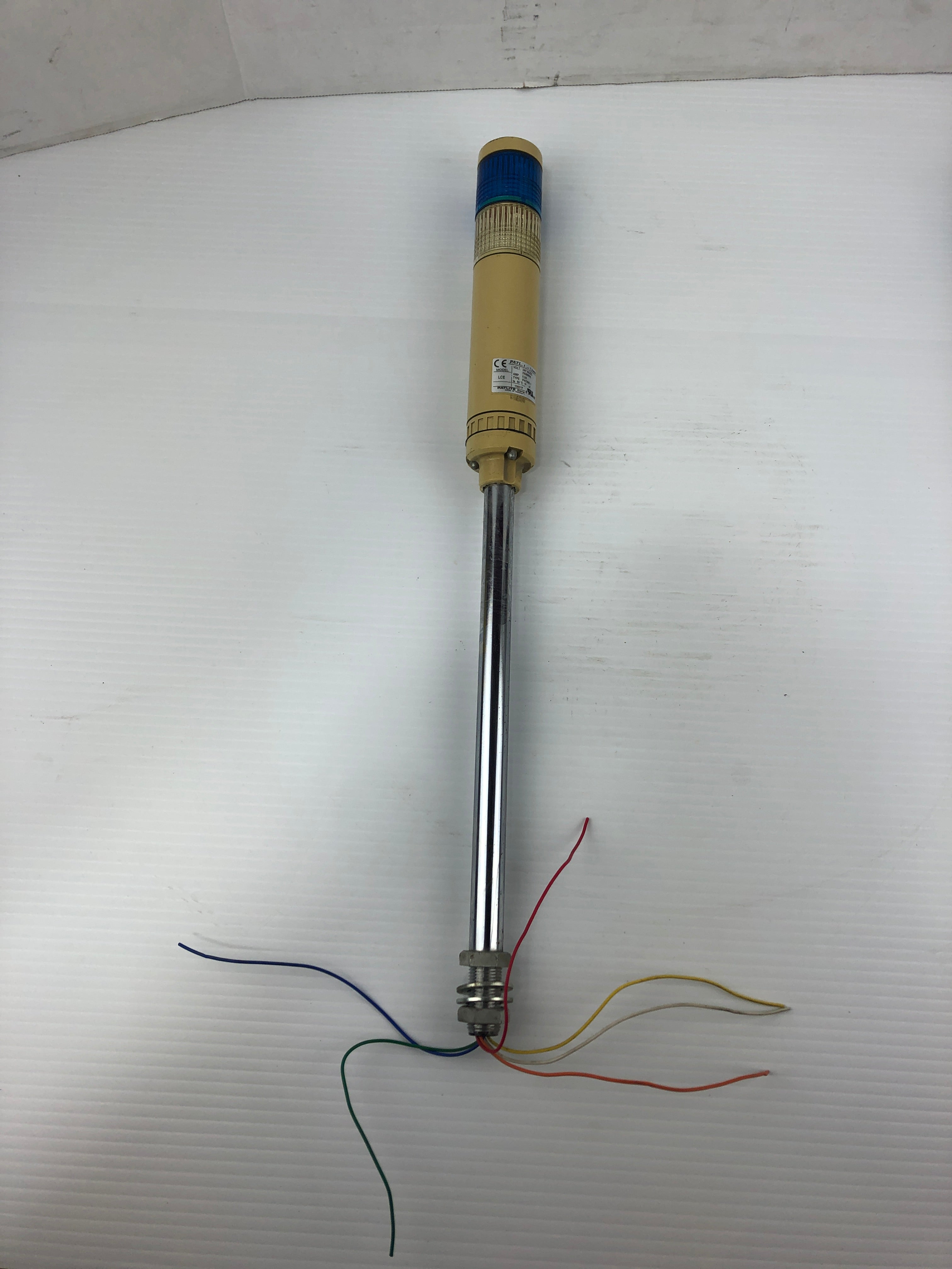 Patlite LCE Blue and Clear Signal Tower 24VAC/DC 50/60Hz 0.2A