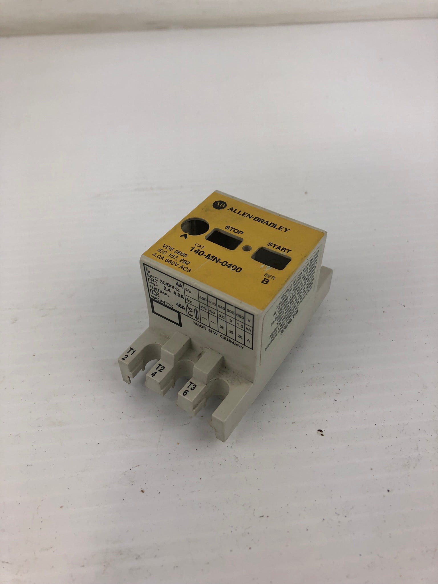 Allen Bradley 140-MN-0400 Motor Starter Replacement Top Cover Only
