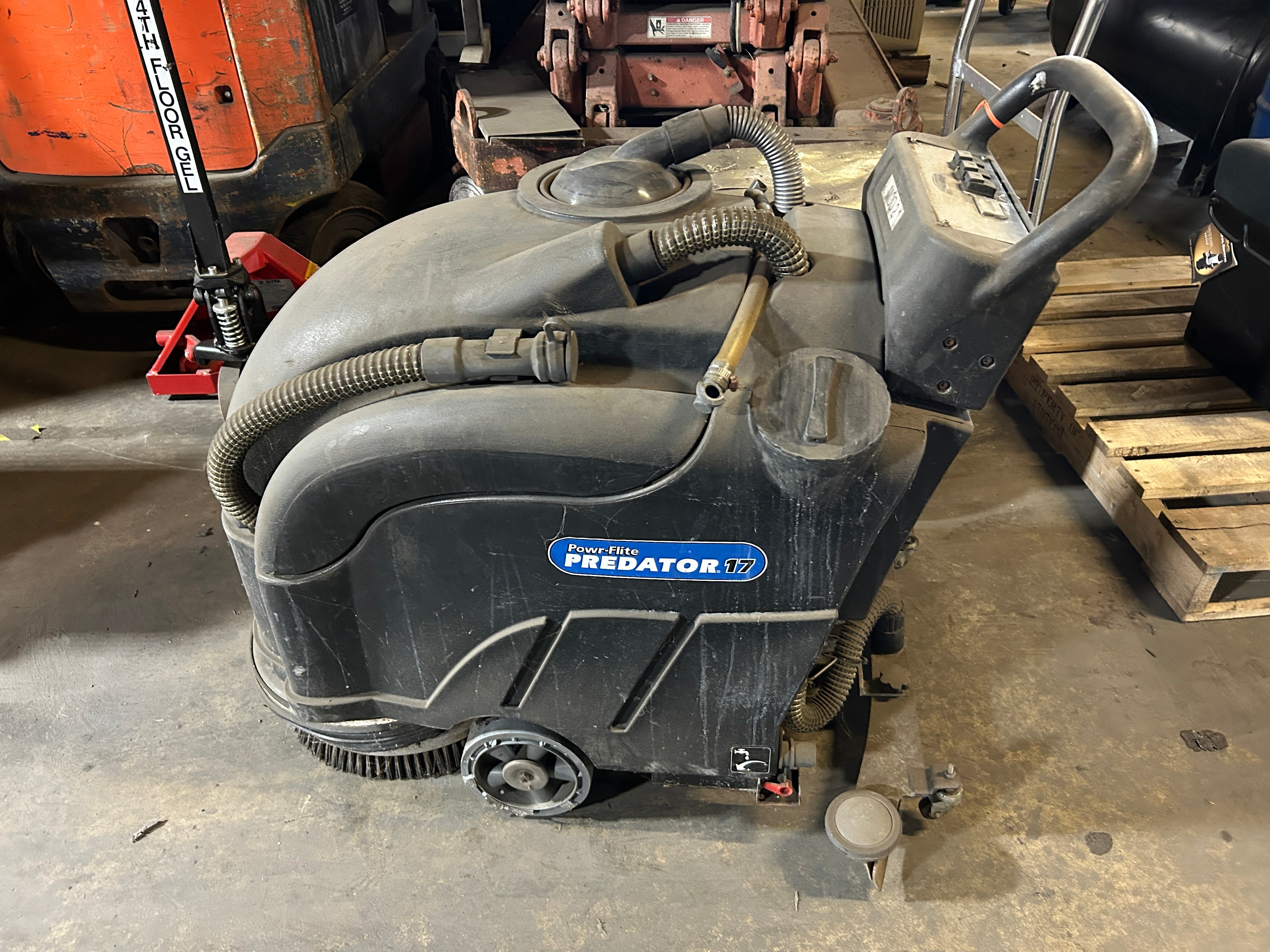 Powr-Flite Predator 17 Disc Floor Scrubber Walk Behind Cordless PAS17BA 24V